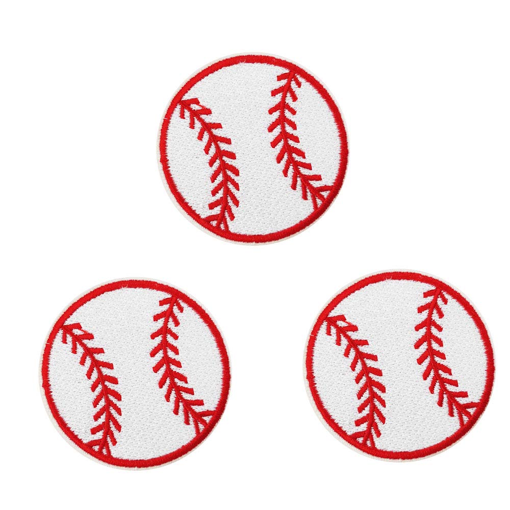 Cute-Patch Baseball Embroidered Iron-On Patches for DIY Clothing, Hats, Bags & Crafts - Customize Your Style