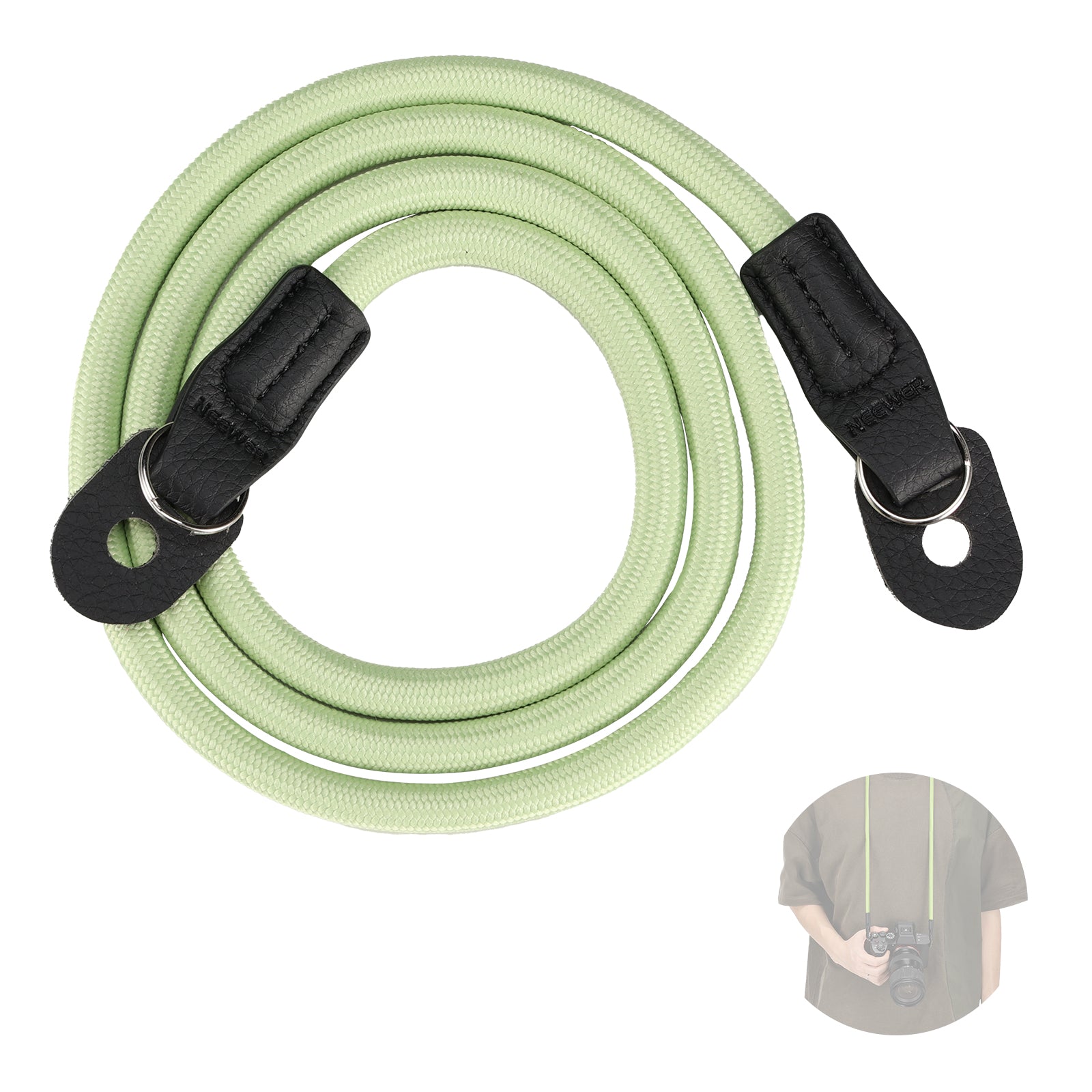 NEEWER CA098 43-110cm Adjustable Camera Shoulder Strap - Comfortable & Durable for DSLR, Mirrorless Cameras - Perfect for Travel, Hiking & Photography Sessions