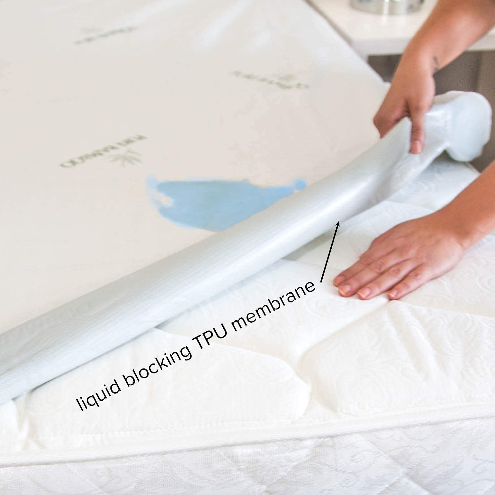 PURE BAMBOO California King Mattress Protector - Waterproof, Breathable Bamboo Viscose Cover | Noiseless Protection Against Moisture, Spills & Stains | Perfect for Allergy Sufferers & Hot Sleepers