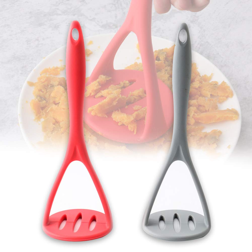 Premium Silicone Potato Masher & Ricer - Heavy Duty Kitchen Tool for Mashing Potatoes, Vegetables & Fruits - Ideal for Baby Food, Purees & Smoothies - Perfect for Home Cooking & Meal Prep