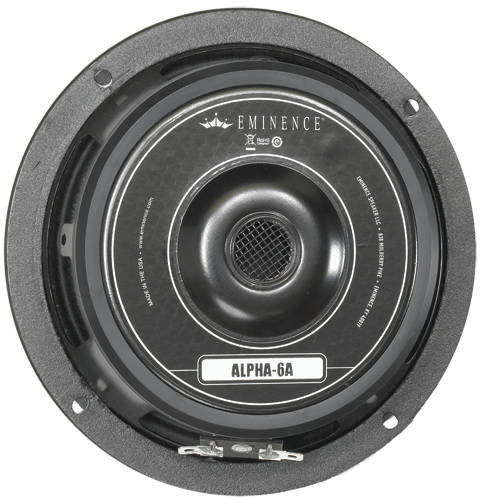 Eminence Alpha 6A 8 Ohm 100W Professional Midrange Woofer Speaker - Perfect for PA Systems, Studio Monitors, and Live Sound Reinforcement