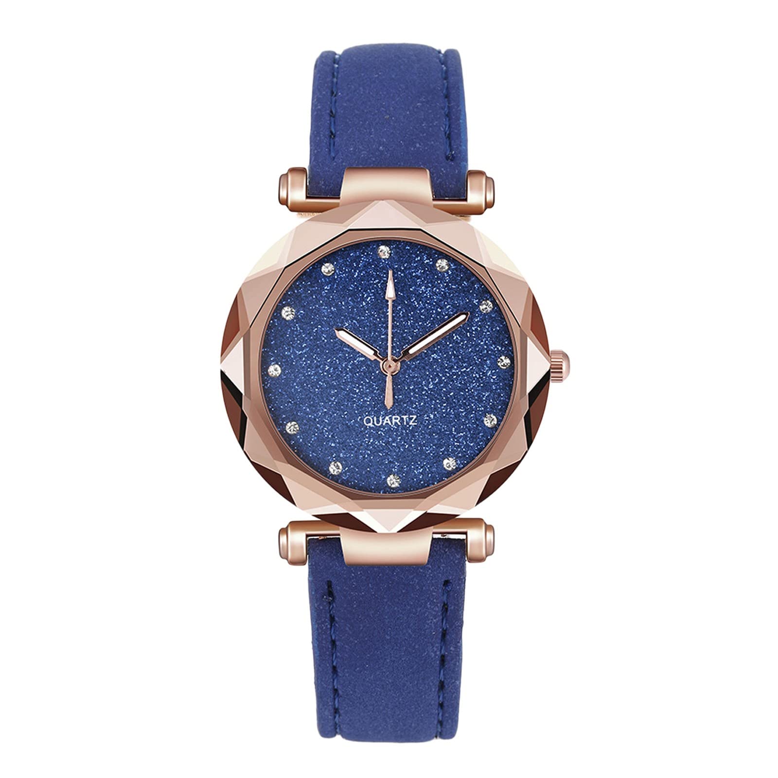 Stylish Women's Belt Watch with Dotted Star Design & Frosted Roman Numerals - Perfect for Casual Wear, Office, and Everyday Fashion Accessories