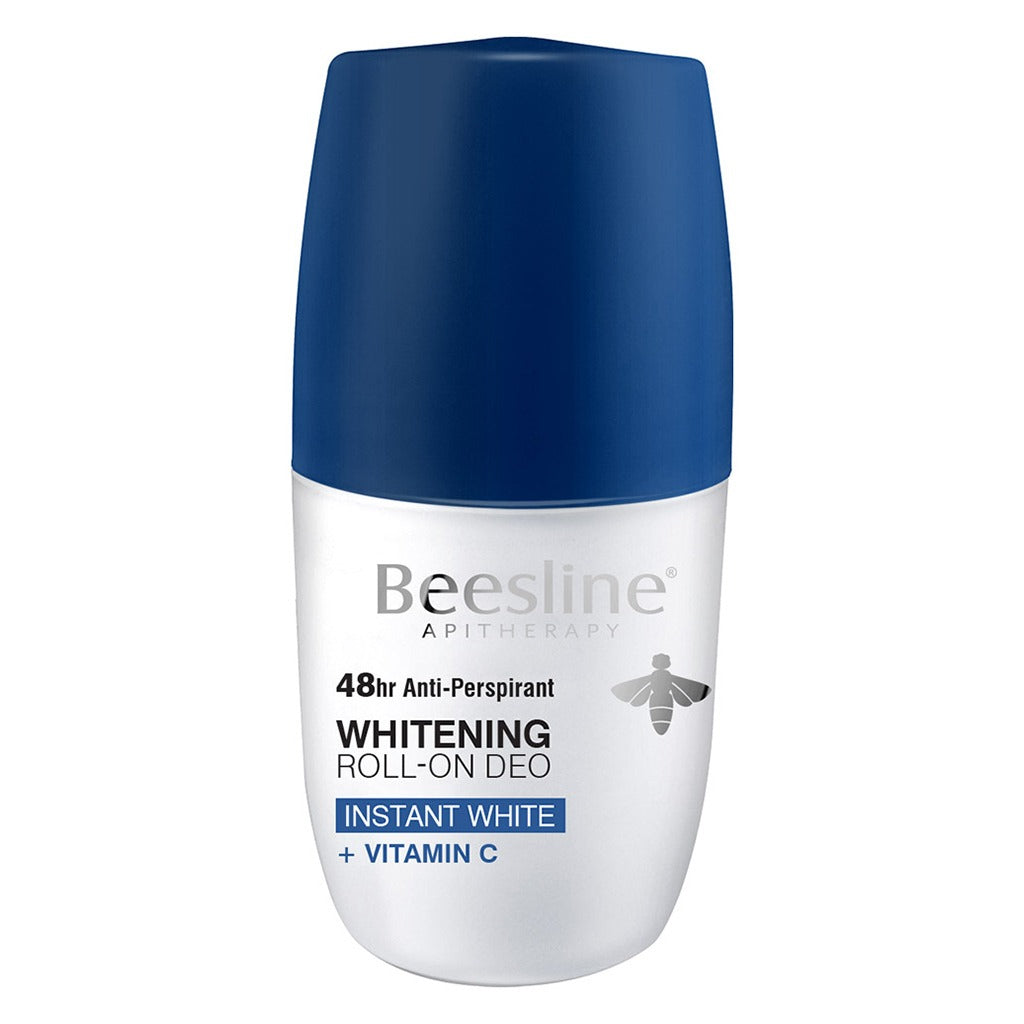 Beesline® Vitamin C Whitening Deodorant Roll-On - Aluminum Free, Natural Apitherapy Formula for Brightening Underarms - 50mL | Ideal for Daily Use & Sensitive Skin Care