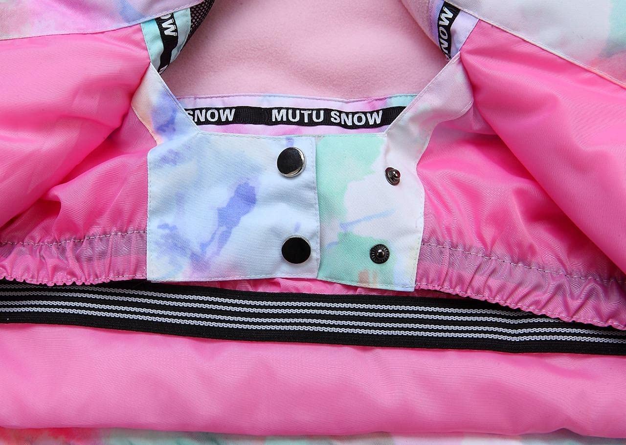 WOWULOVELY Girls Winter Ski Suit - Thickened Warm Hooded Snowsuit & Pants Set for Toddlers - Perfect for Skiing, Snowboarding & Outdoor Winter Play