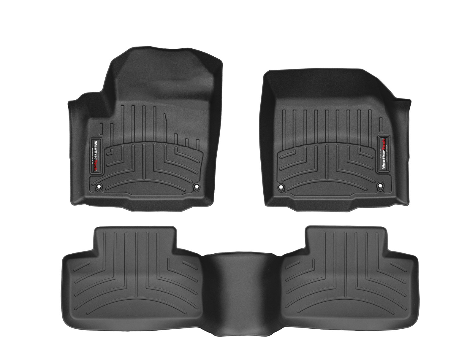WeatherTech Custom Fit All-Weather Floor Mats for Cars & Trucks - Heavy Duty FloorLiner (Model 44404-1-2) | Perfect for Winter Snow, Mud & Rain Protection - Durable Automotive Interior Accessories