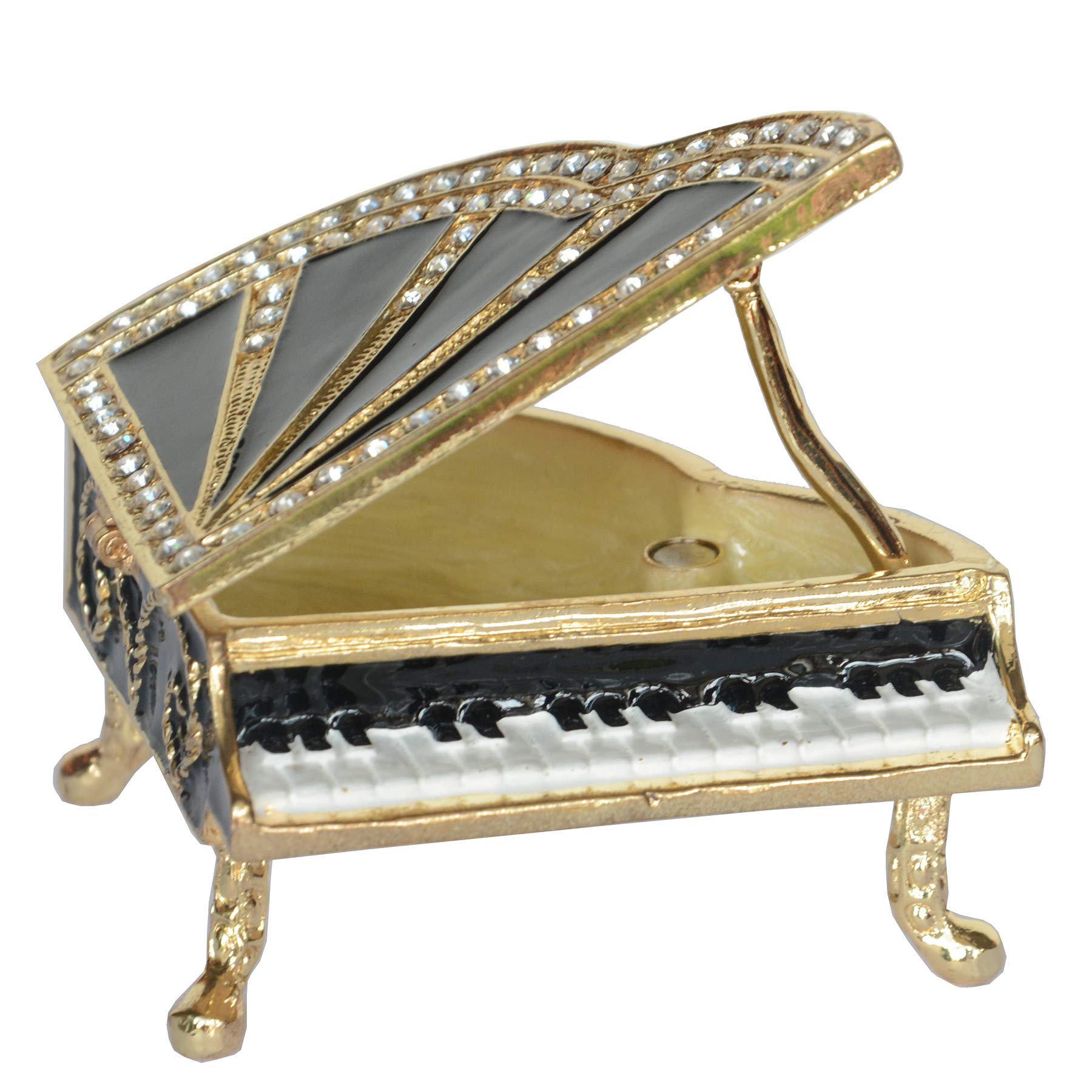 Bejeweled Piano Jewelry Box - Elegant Gift for Music Lovers