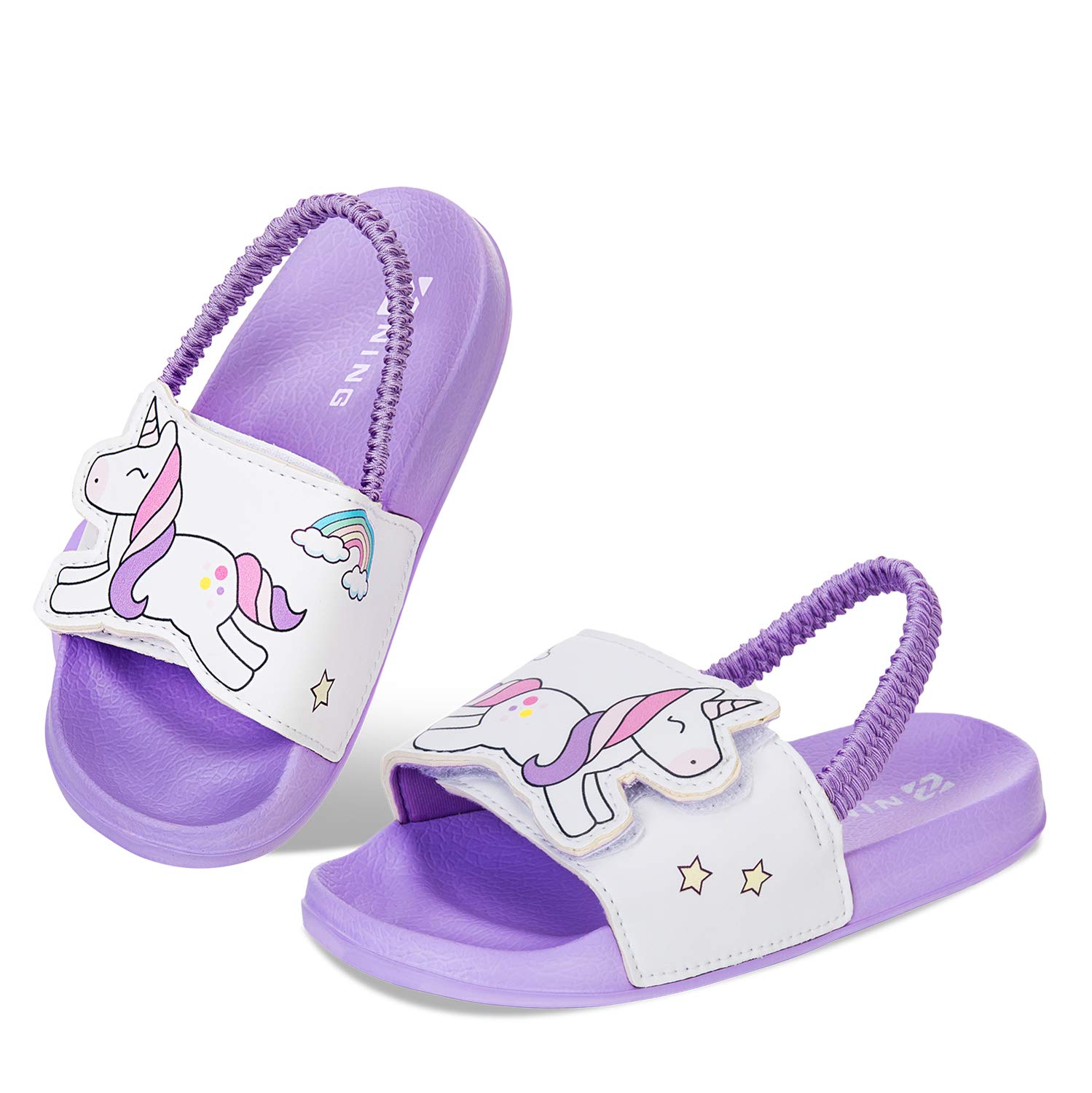 WateLves Kids Sandals with Back Strap - Toddler Boys & Girls Water Shoes for Beach, Pool & Swim - Non-Slip Summer Slides for Outdoor Play