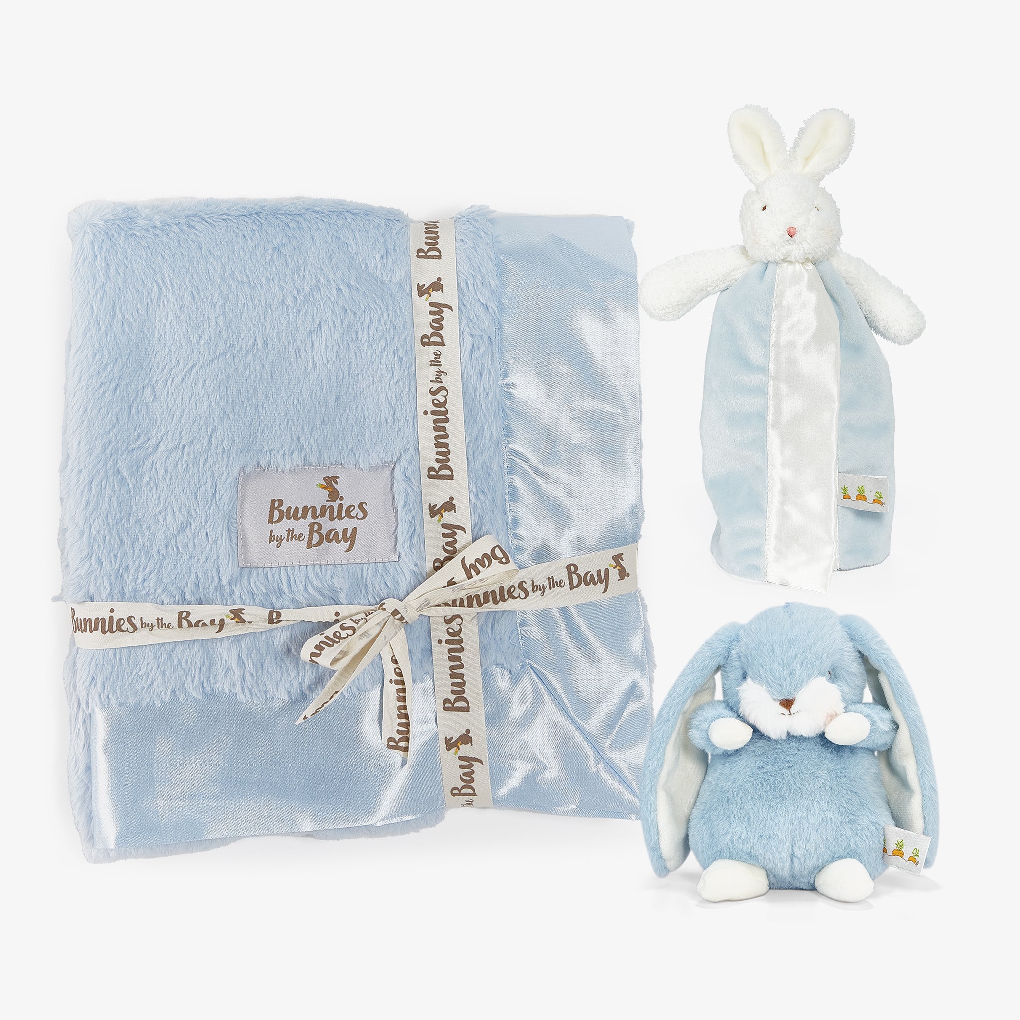 Somebunny Loves You! Blue Bud Gift Set - Perfect for Valentine's Day, Anniversary & Birthday Presents