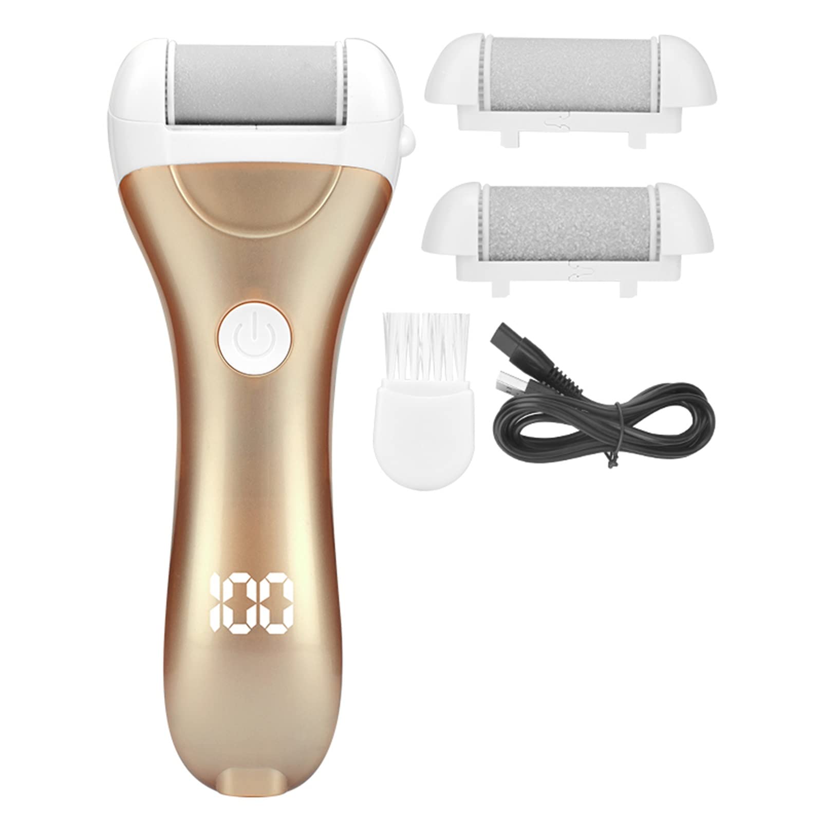 Professional Electric Foot File Callus Remover - Rechargeable Pedicure Tool for Dead Skin & Hard Heels - SMDT Foot Grinding Device for Smooth Feet (Color: Blue) - Perfect for Home Pedicures & Foot Care Routines