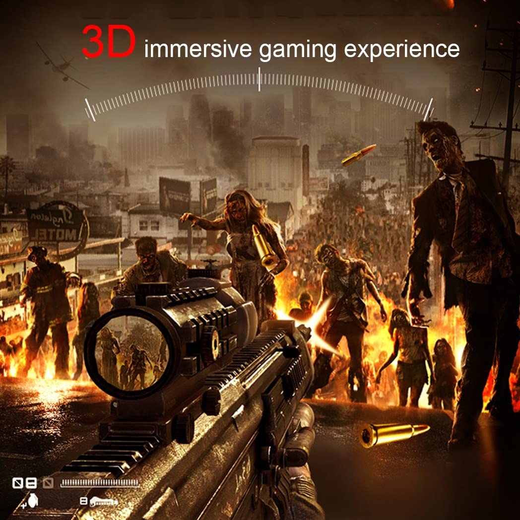 3D VR Headset with Bluetooth Controller - Compatible with iPhone 13 Pro Max/13 Pro/13/12/11, Samsung Galaxy S21, Huawei & Xiaomi Series - Immersive Virtual Reality Gaming & Movie Experience (Color: D, Size: iOS)