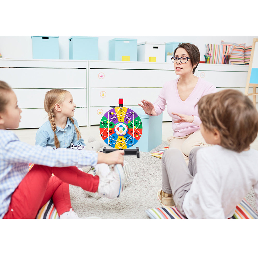 WinSpin All-In-One Prize Wheel Spinner - 12 Inch Educational Teaching Tool for Classroom Games, Raffles, and Fun Party Activities