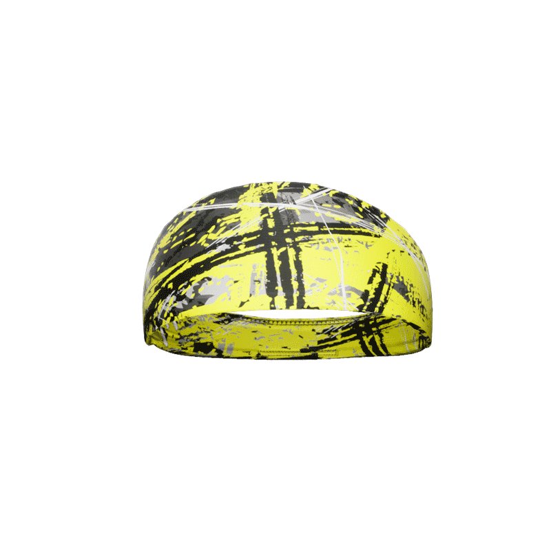 Wicked Yellow Headband for Women & Men - Fashionable Sports & Workout Headband - Sweat-Wicking & Comfortable for Running, Yoga, Gym & Outdoor Activities