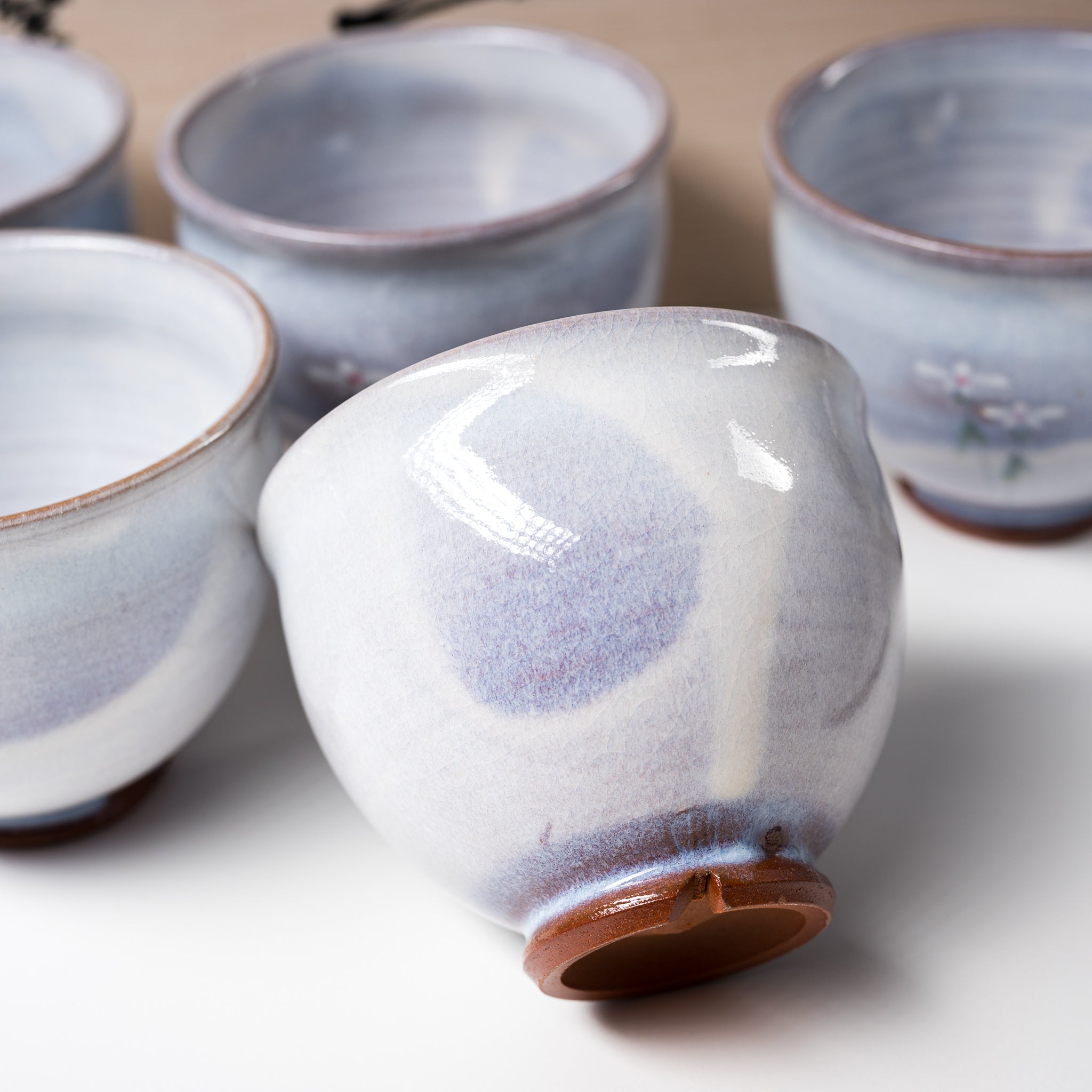 Handcrafted Hagi Ware Japanese Tea Set by Artisan Yuka Matsuo - Traditional Ceramic Teapot & Cups in Wooden Gift Box | Perfect for Tea Ceremonies, Home Decor & Unique Gifts