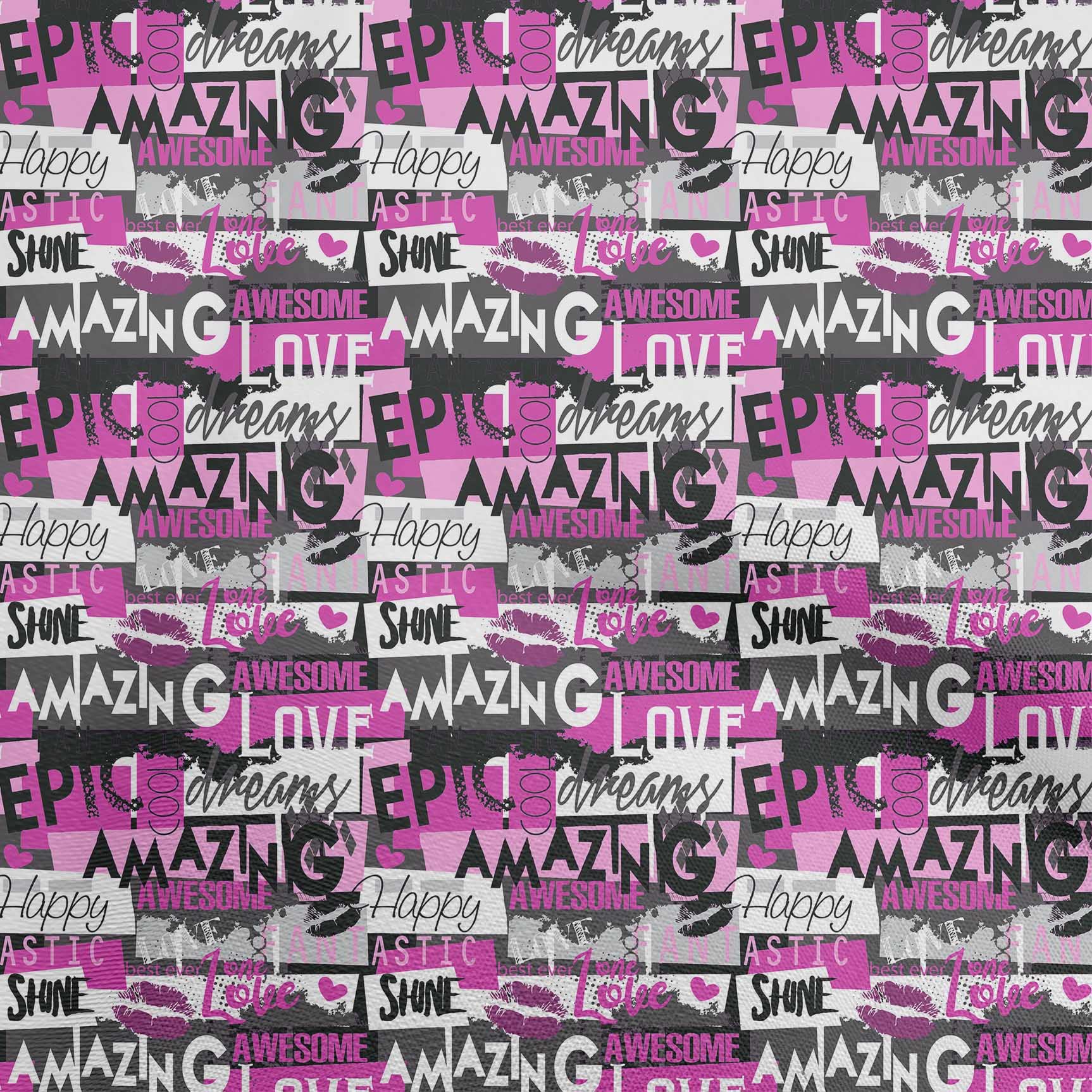 oneOone Silk Tabby Pink Fabric - 42 Inch Wide Writing Font Dress Material for DIY Sewing, Quilting & Craft Projects | Perfect for Dresses, Scarves & Home Decor