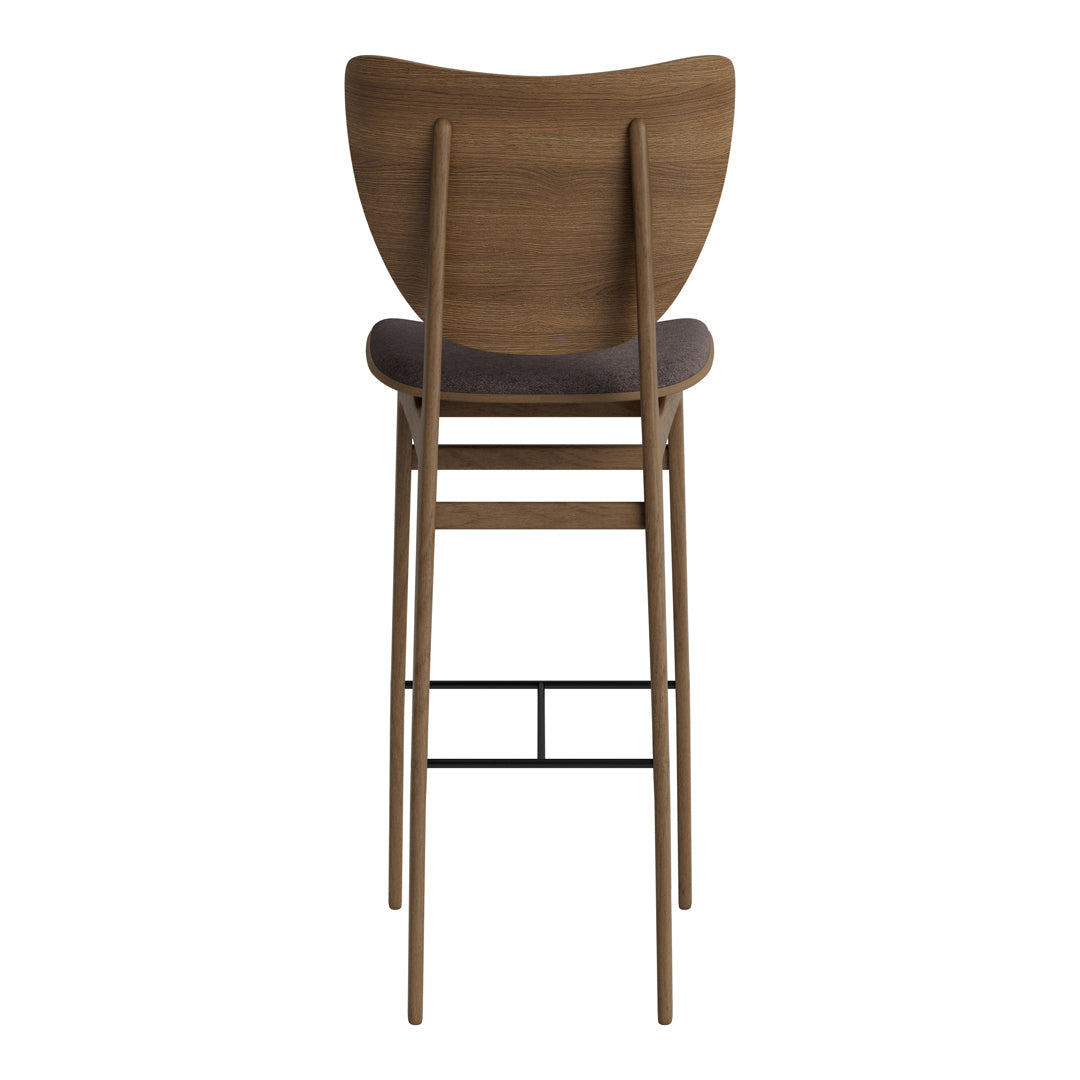 Stylish Upholstered Elephant Bar Stool - Comfortable Counter Height Chair for Kitchen Island, Breakfast Nook & Home Bar Decor