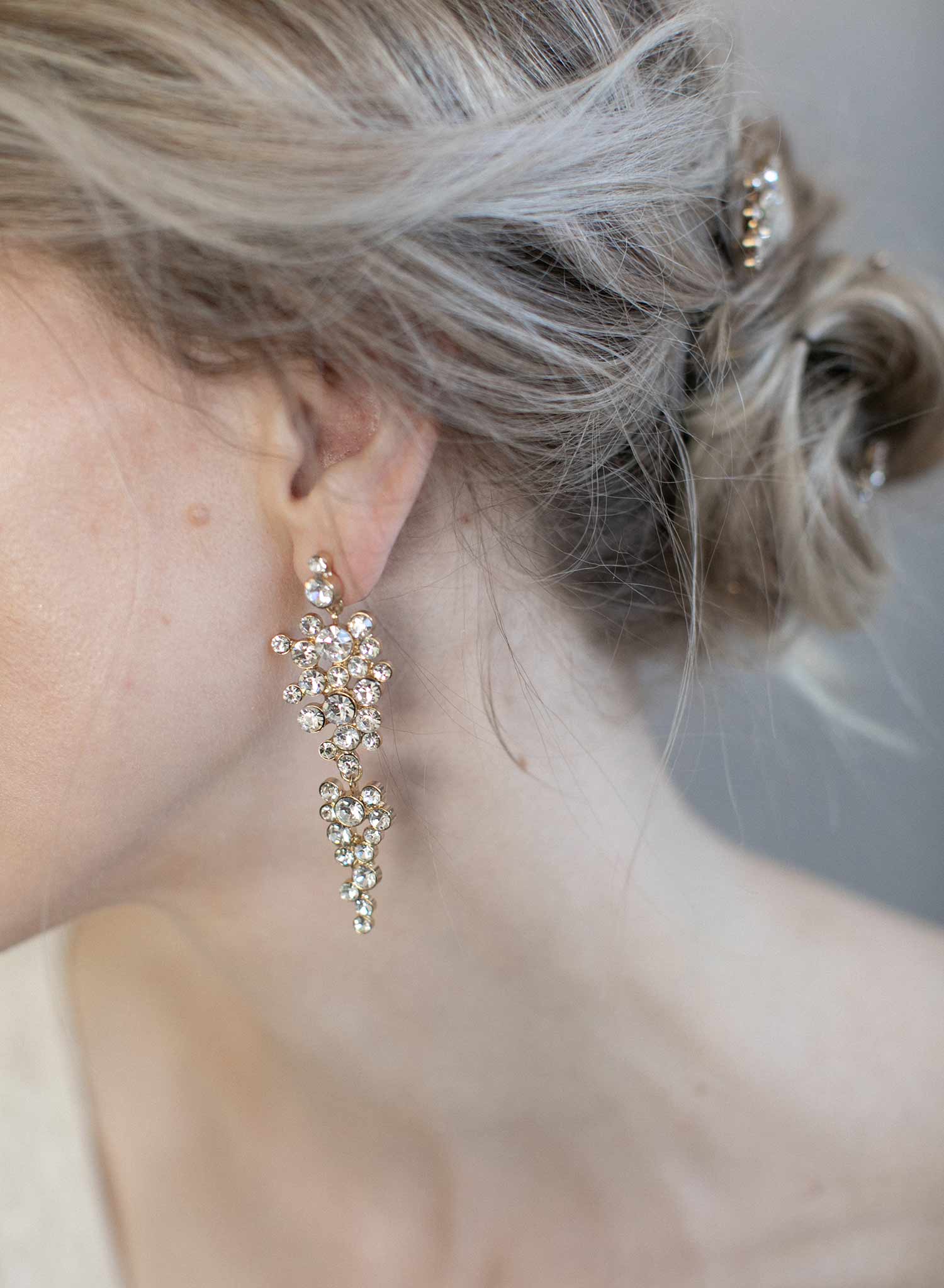 Champagne Bubbles Drop Earrings - Elegant Dangling Jewelry for Women | Style #976 | Perfect for Parties, Weddings & Special Occasions