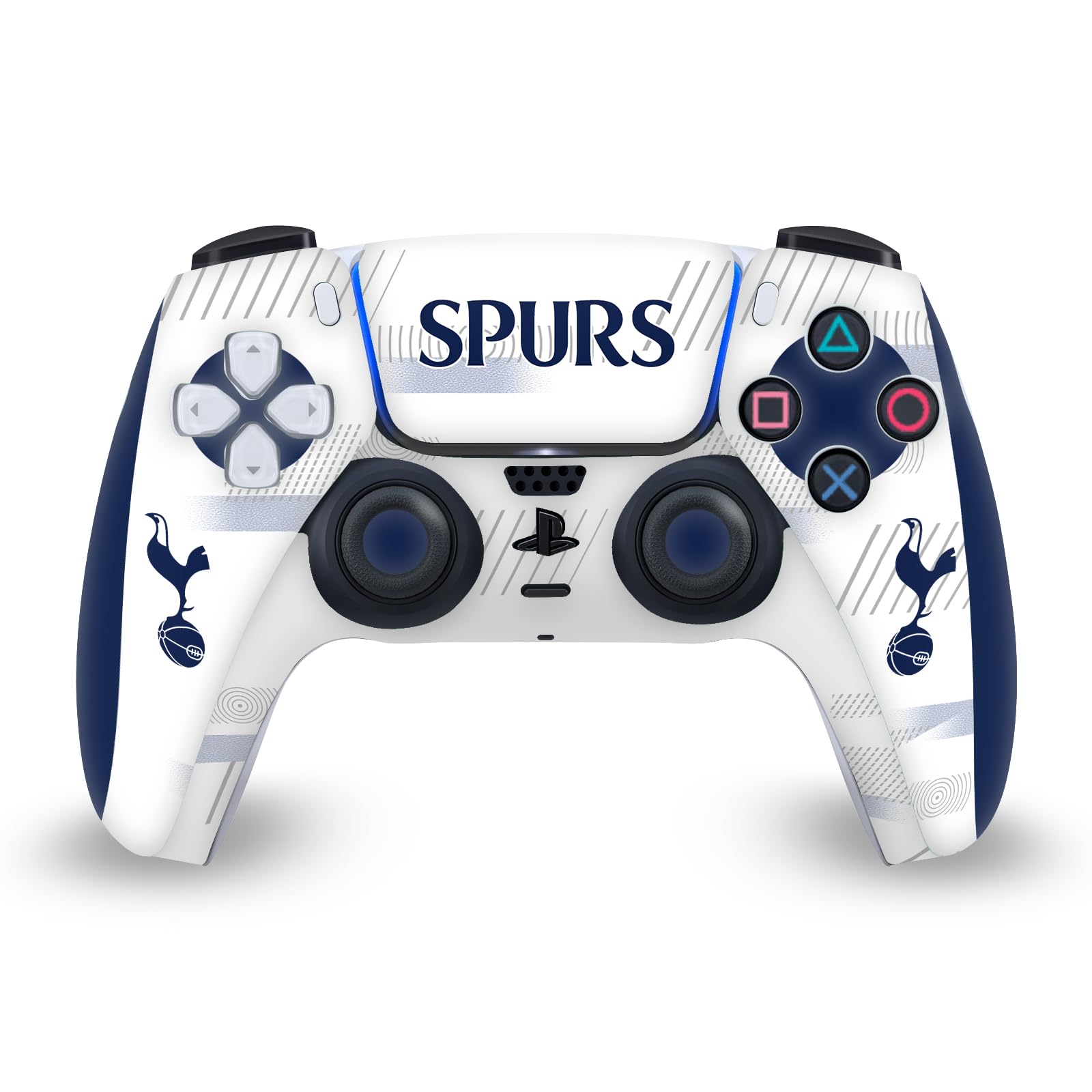 Official Tottenham Hotspur F.C. White Badge Vinyl Sticker - Compatible with PS5, PS5 Slim & Digital Edition Console & DualSense Controller - Gaming Skin Decal for Football Fans - Perfect for Customizing Your PlayStation Setup