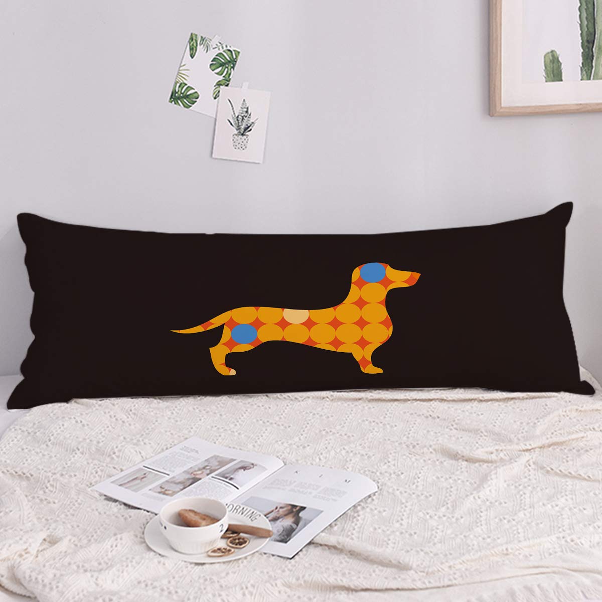 **Dachshund Dog Pillow Cover 21x54
