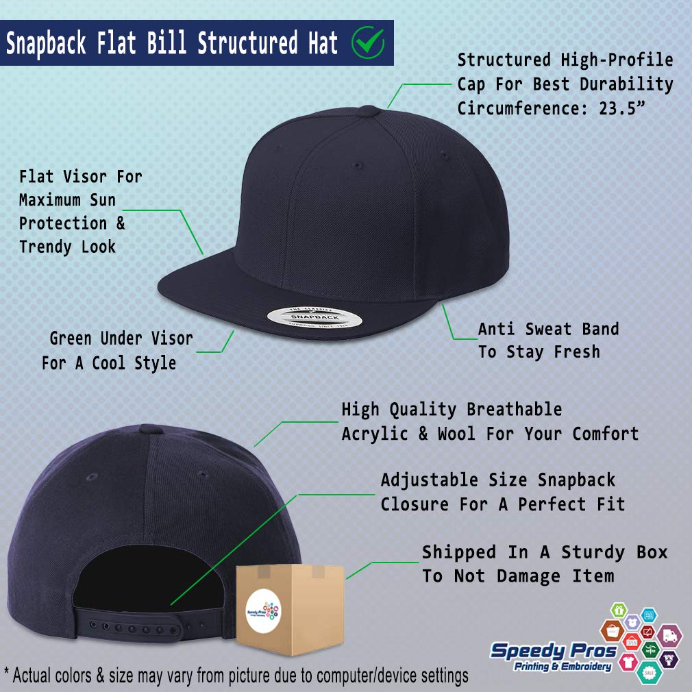Custom Snapback Baseball Cap - Adjustable Acrylic Hat for Sports & Fashion