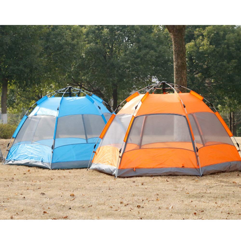 Waterproof 2-Person Camping Tent - Lightweight Outdoor Backpacking Tent for Hiking & Beach (Orange, One Size) | Perfect for Camping, Festivals & Emergency Shelter