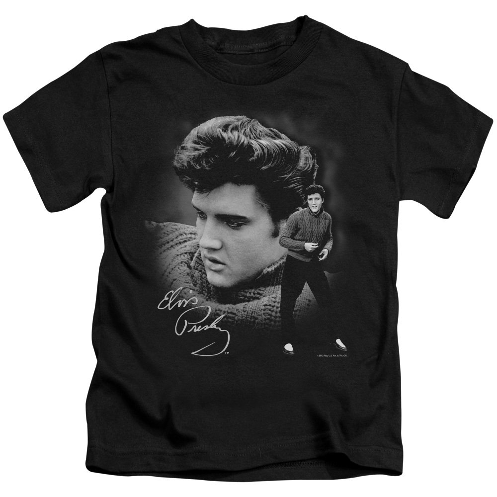 Elvis Presley Vintage Sweater Juvy T-Shirt for Men & Women - Soft Cotton Black Retro Rock Band Tee - Perfect for Concerts, Halloween Costumes & 1950s Themed Parties