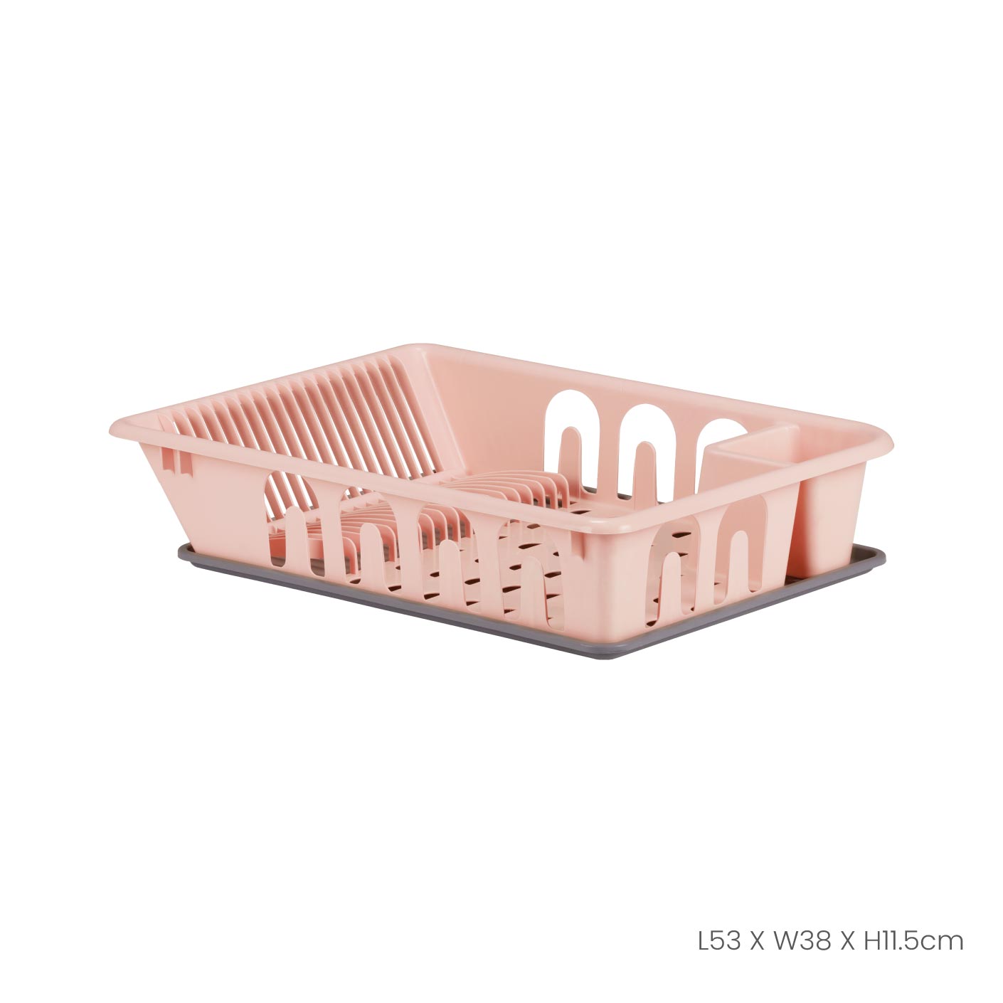 Stainless Steel Dish Drainer with Drying Tray - 4812P - Space Saving Kitchen Organizer for Countertop, Sink, and Small Spaces - Perfect for Drying Dishes, Utensils, and Cookware