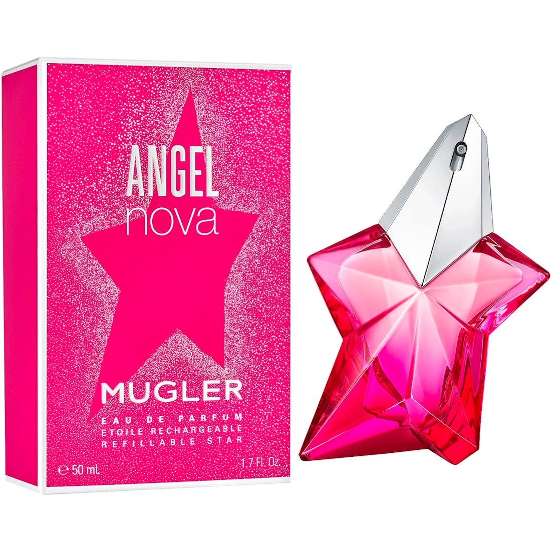 Angel Nova 1.7 oz Eau de Parfum Refillable Perfume for Women - Elegant Floral Scent for Date Night & Special Occasions