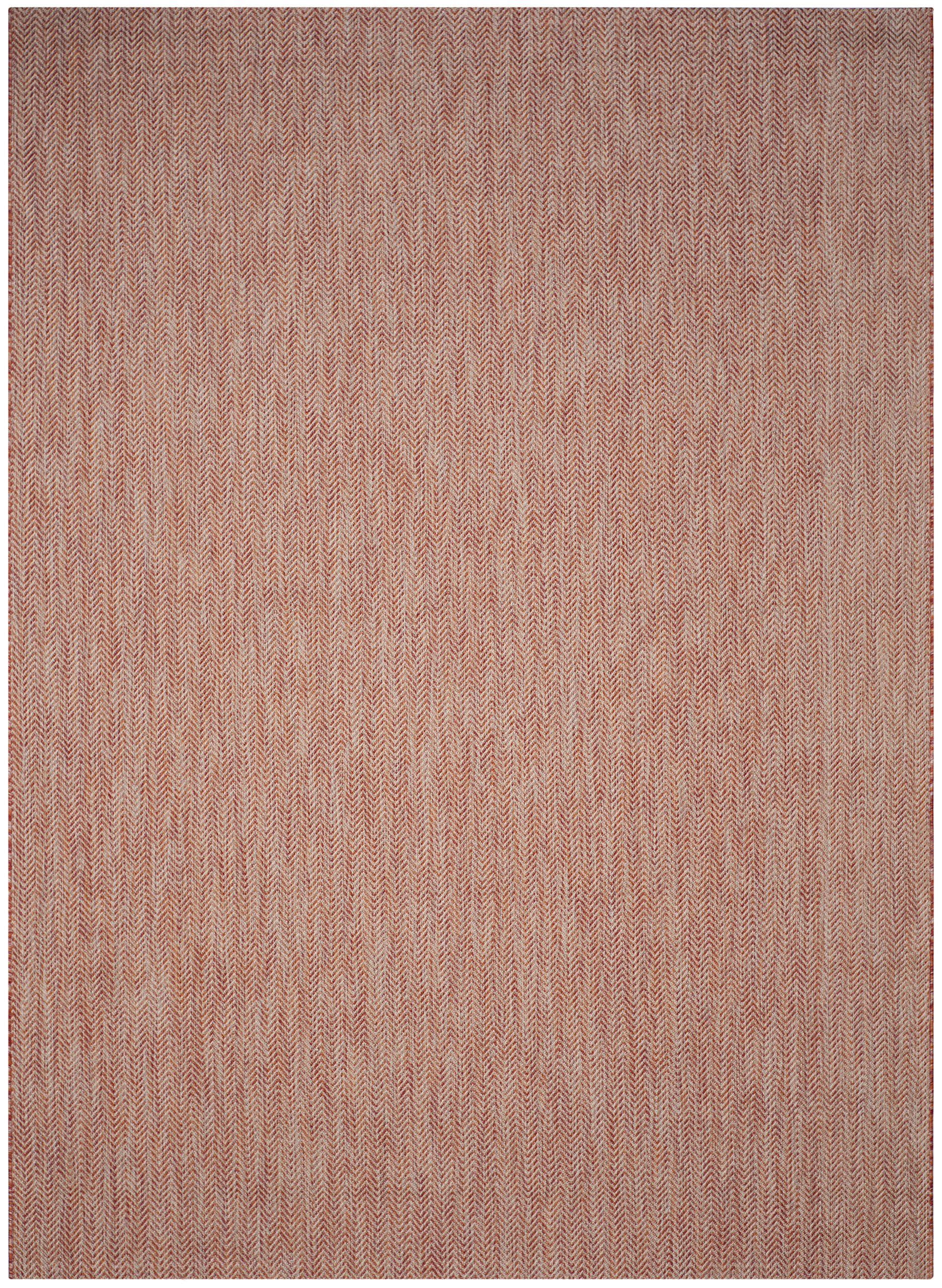 SAFAVIEH Courtyard Collection 8' x 11' Rust & Grey Indoor Outdoor Rug - Waterproof, Easy Clean, Non-Slip - Perfect for Patio, Backyard, Mudroom, Deck & Poolside