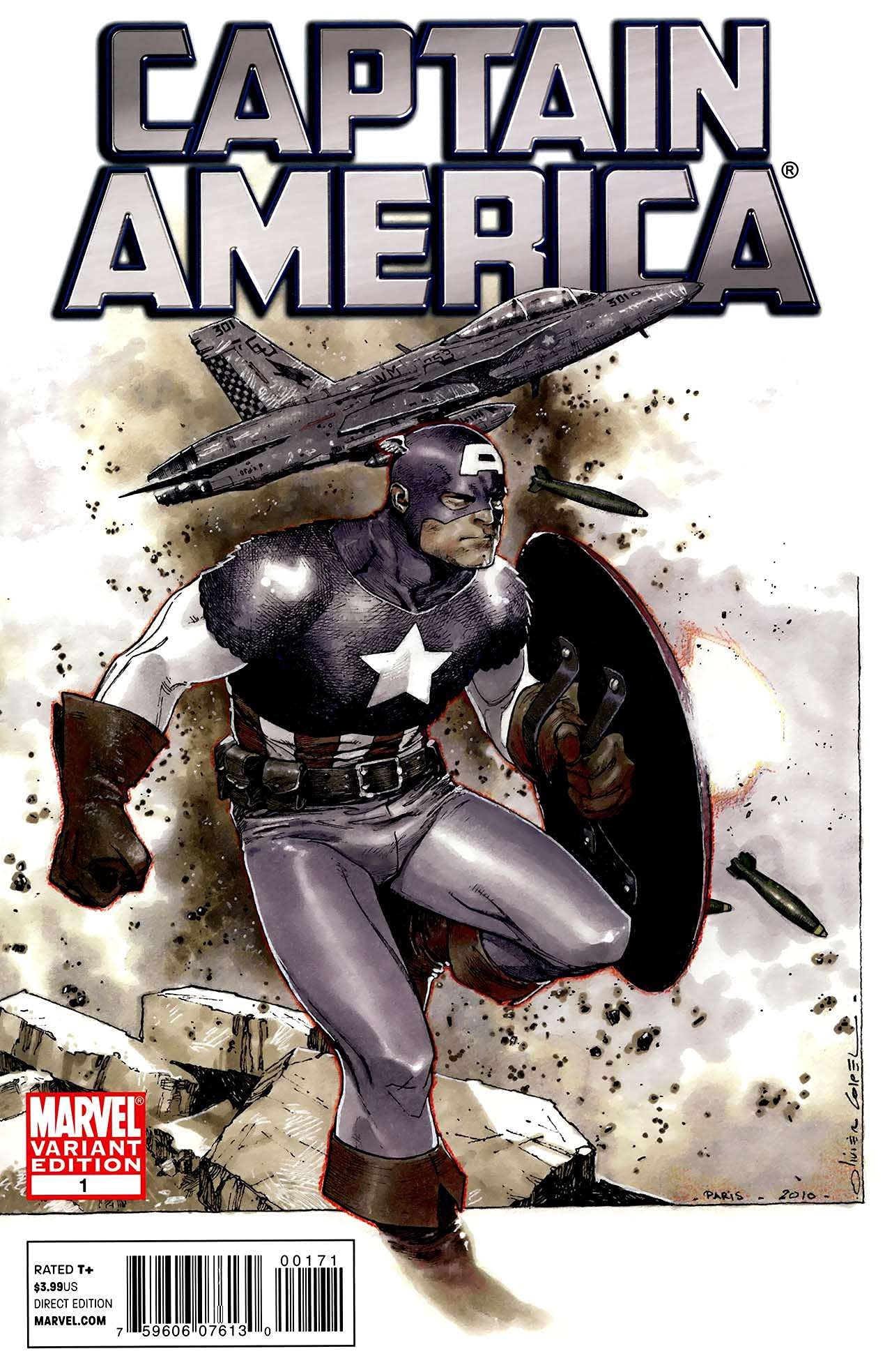 Captain America (6th Series) #1E VF/NM Marvel Comic Book by Ed Brubaker | Rare Collectible Edition for Superhero Fans & Comic Collectors - Perfect for Display, Gifts, and Investment