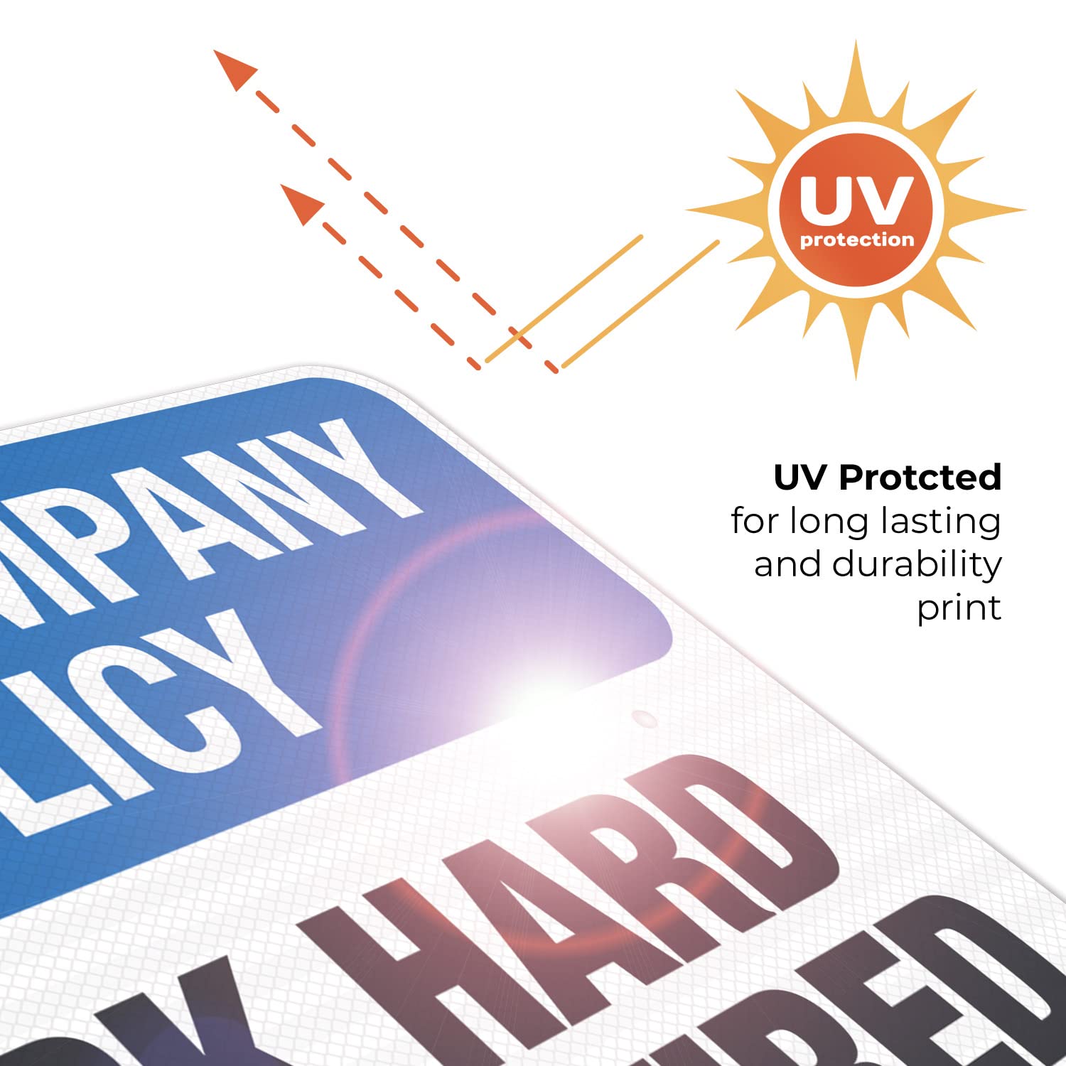 Work Hard Or Get Fired Sign - 18x24 Inches Motivational Workplace Policy Sign - 3M EGP Reflective .080 Aluminum - Fade Resistant for Indoor/Outdoor Use - Made in USA - Perfect for Offices, Factories & Work Areas