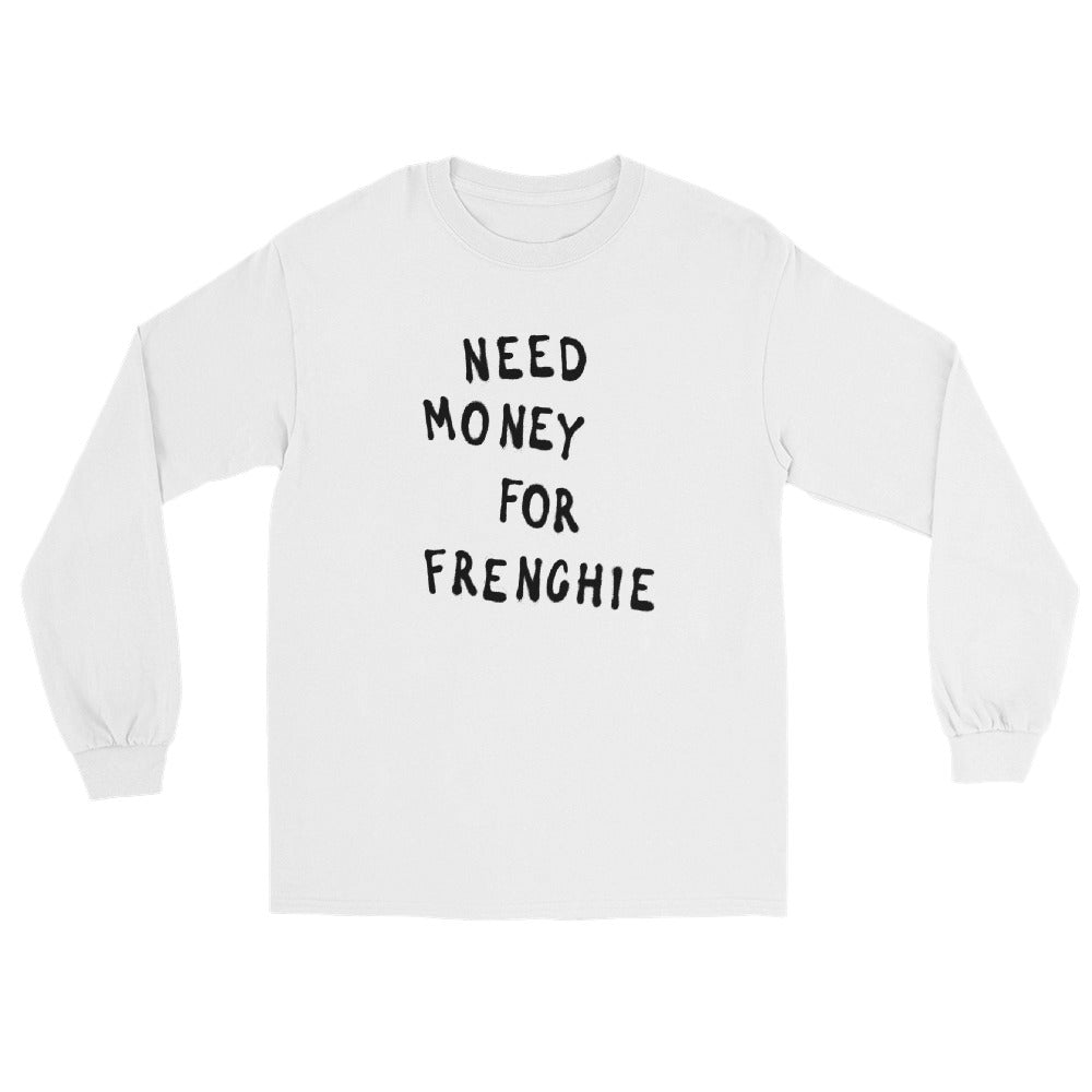 Frenchie Long Sleeve Shirt - Cute French Bulldog Graphic Tee for Men & Women | Perfect for Casual Wear, Dog Lovers & Pet Owners