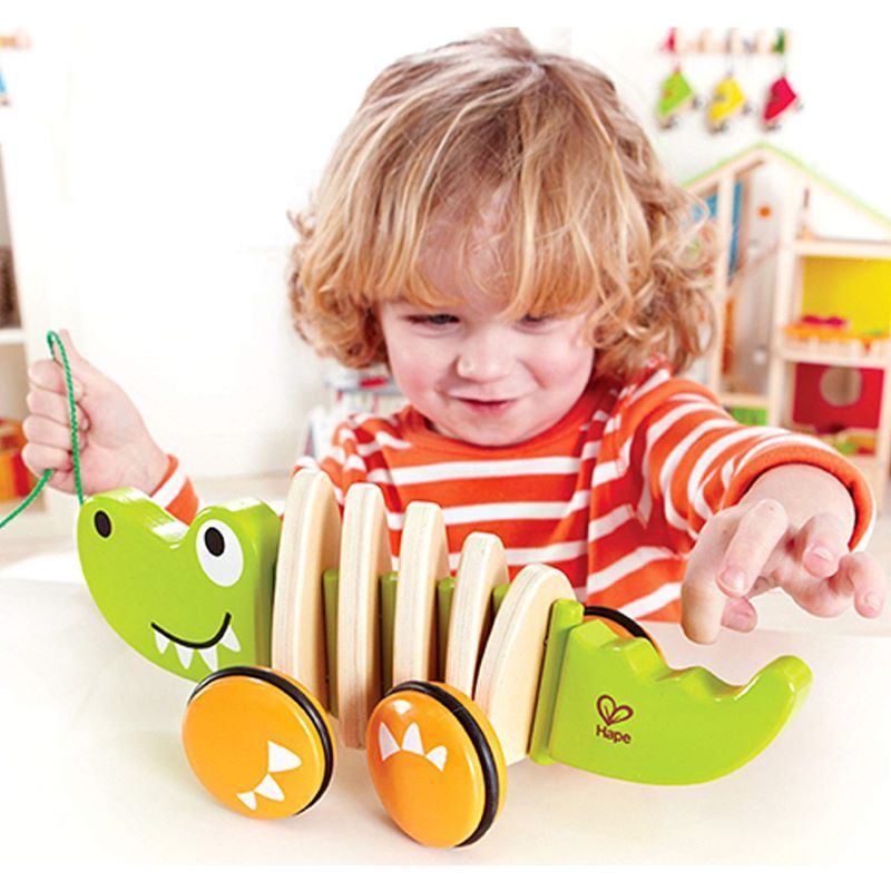 Walk A Long Crocodile - Stretchy Pull Toy for Kids & Toddlers - Perfect for Outdoor Play, Birthday Gifts & Early Childhood Development