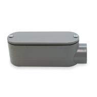 Cantex PVC Conduit Outlet Body - E Style, Non-Threaded Flat Design (Model 5133159) for Electrical Wiring & Conduit Systems - Perfect for Residential & Commercial Electrical Installations