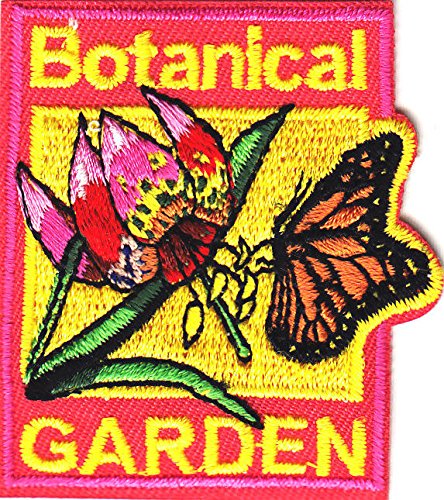 BOTANICAL GARDEN Iron On Embroidered Patch - DIY Floral Garden Design for Jackets, Bags & Hats | Handmade Sewing Craft for Hobbyists & Fashion Enthusiasts | Perfect for Customizing Denim, Backpacks & Accessories