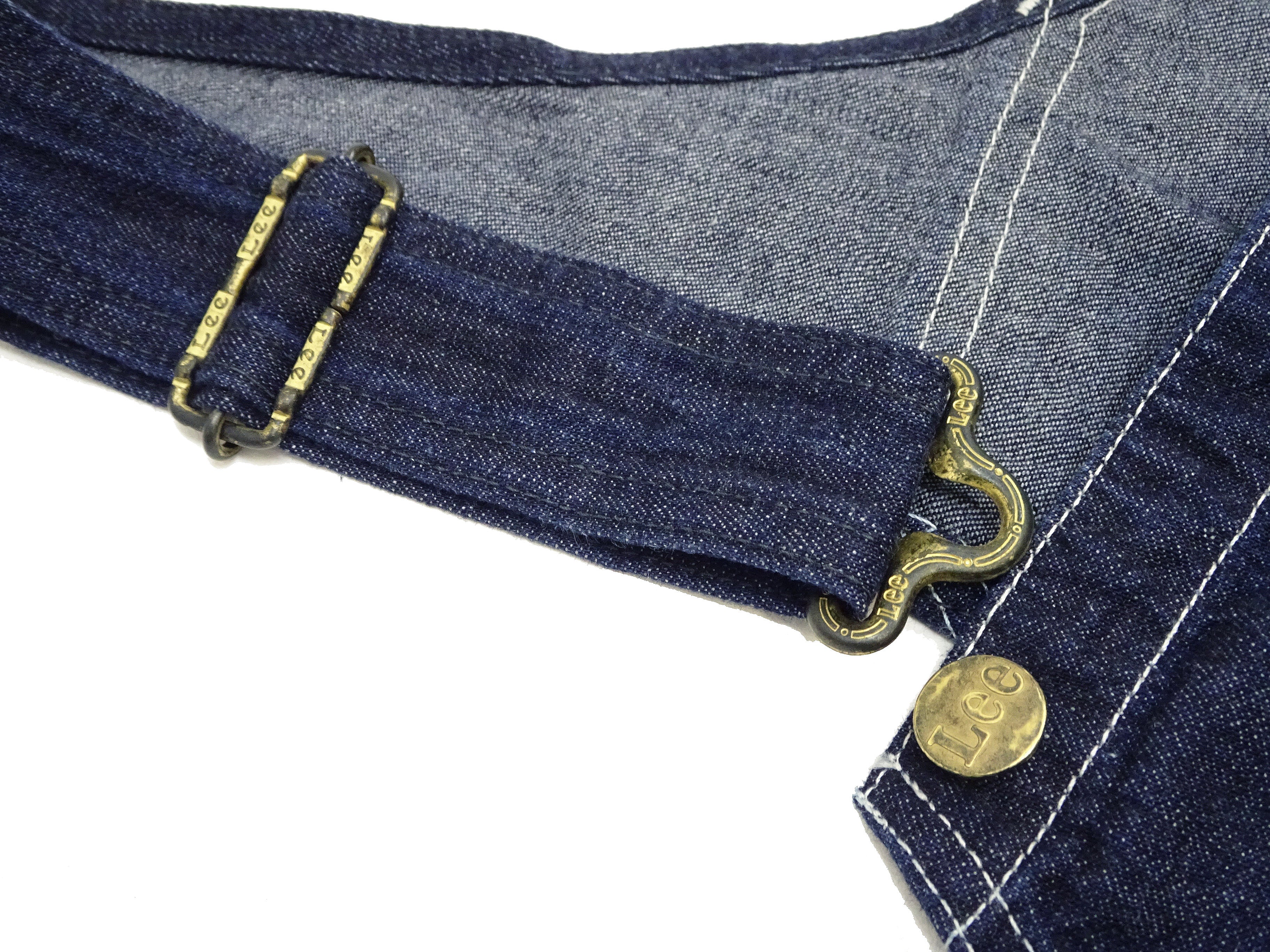 Lee Men's LM7254 Casual Bib Overalls - High Back, Deep Blue Indigo Denim - Perfect for Workwear, Farming & Outdoor Activities