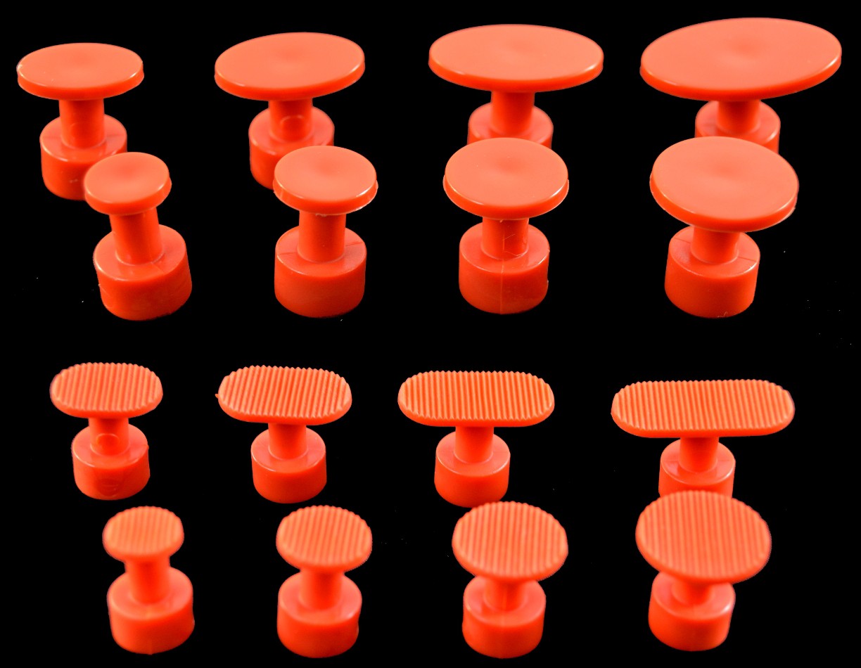 Aussie Bloody Orange Mixed Grooved and Smooth Glue Tabs Variety Pack - 16 Pieces | Strong Adhesive Tabs for Crafts, DIY Projects, Scrapbooking & Home Organization