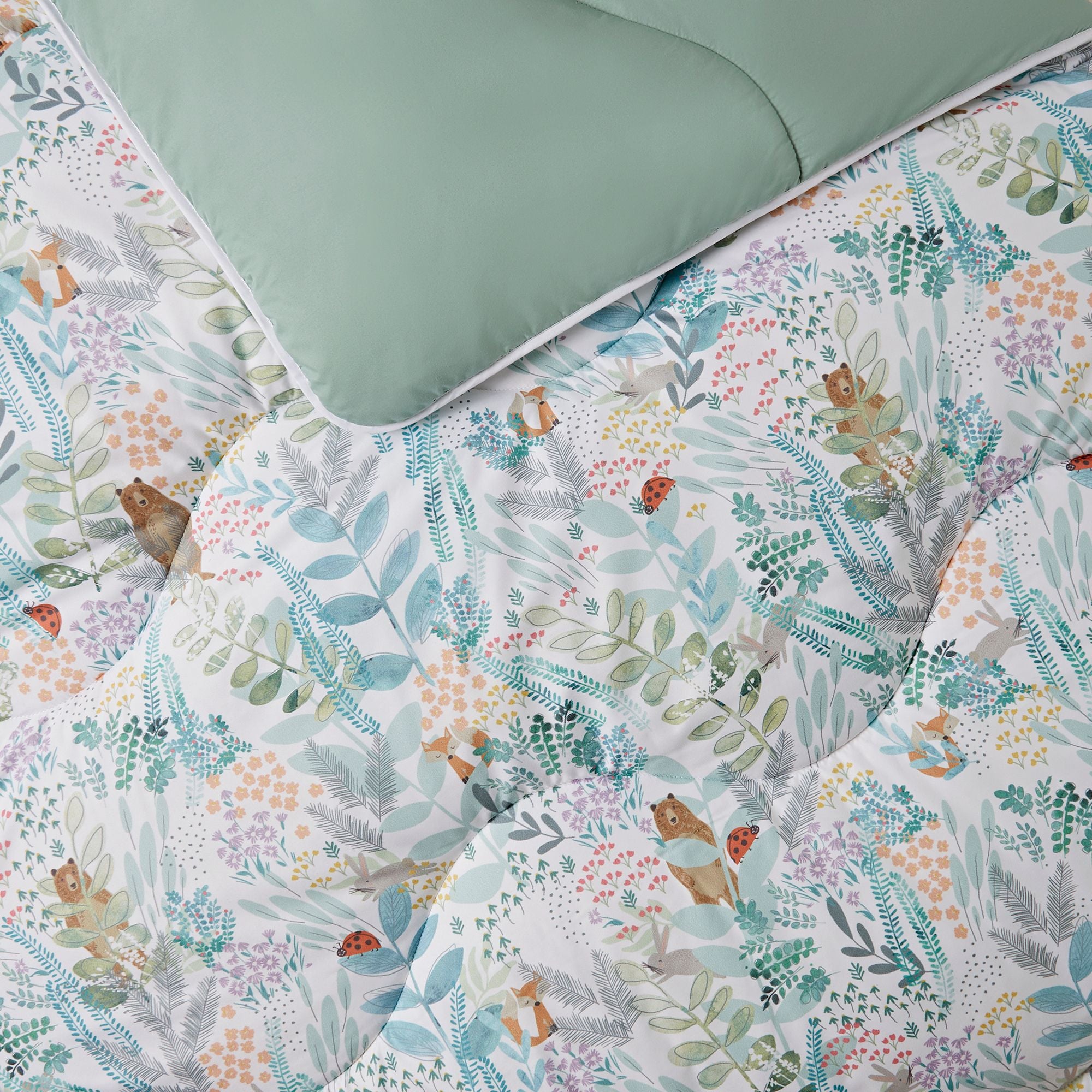 Night Lark Kids® Coverless Duvet Set - Into The Woods Design | Soft & Breathable Twin/Full Size Bedding | Perfect for Kids' Room, Nursery & Sleepovers