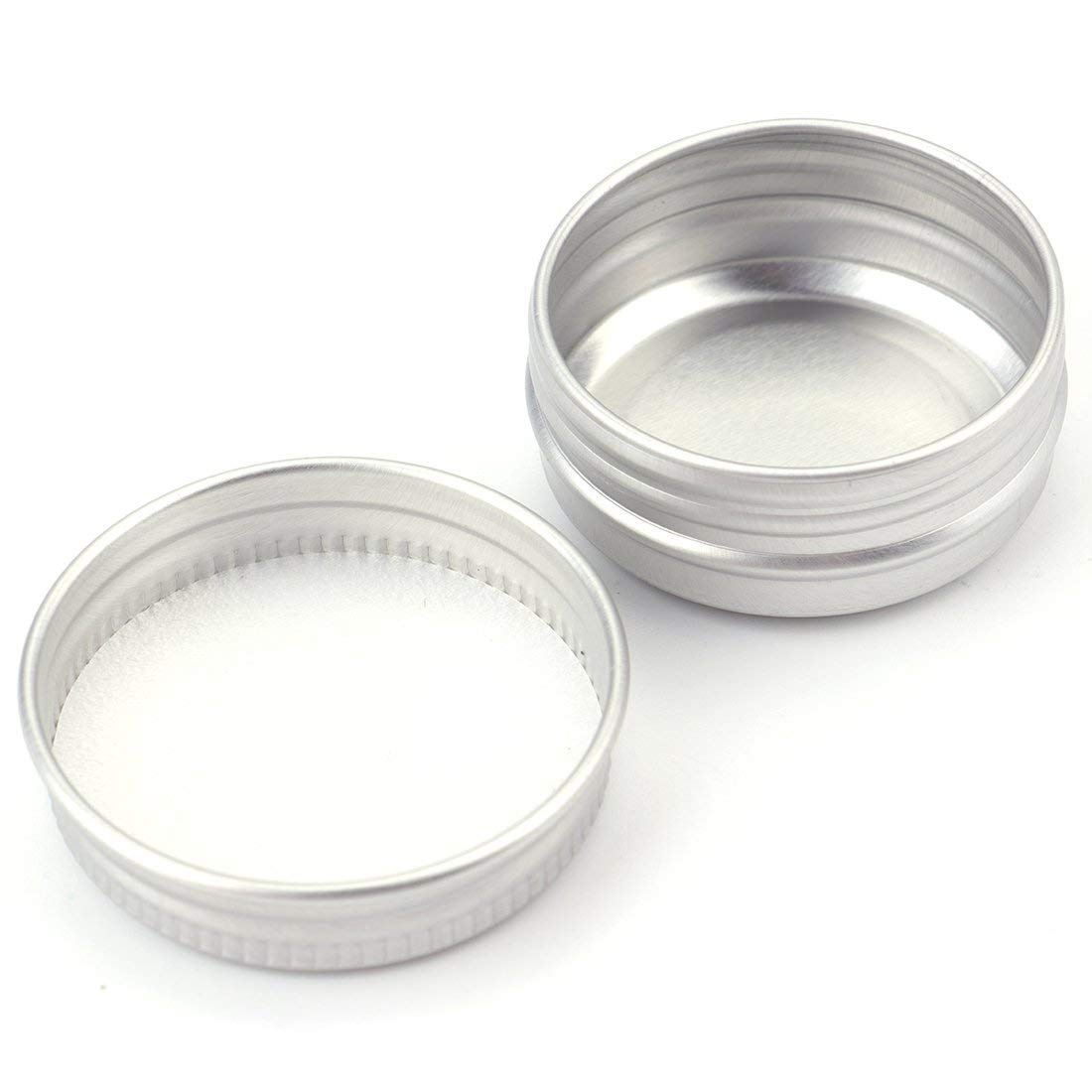 Tosnail 48 Pack 1 oz Round Tins with Screw Thread Lids - Small Cosmetic Containers for Lip Balm, Salve, Cream & DIY Beauty Products | Travel-Friendly, Reusable & Leak-Proof Storage Solution