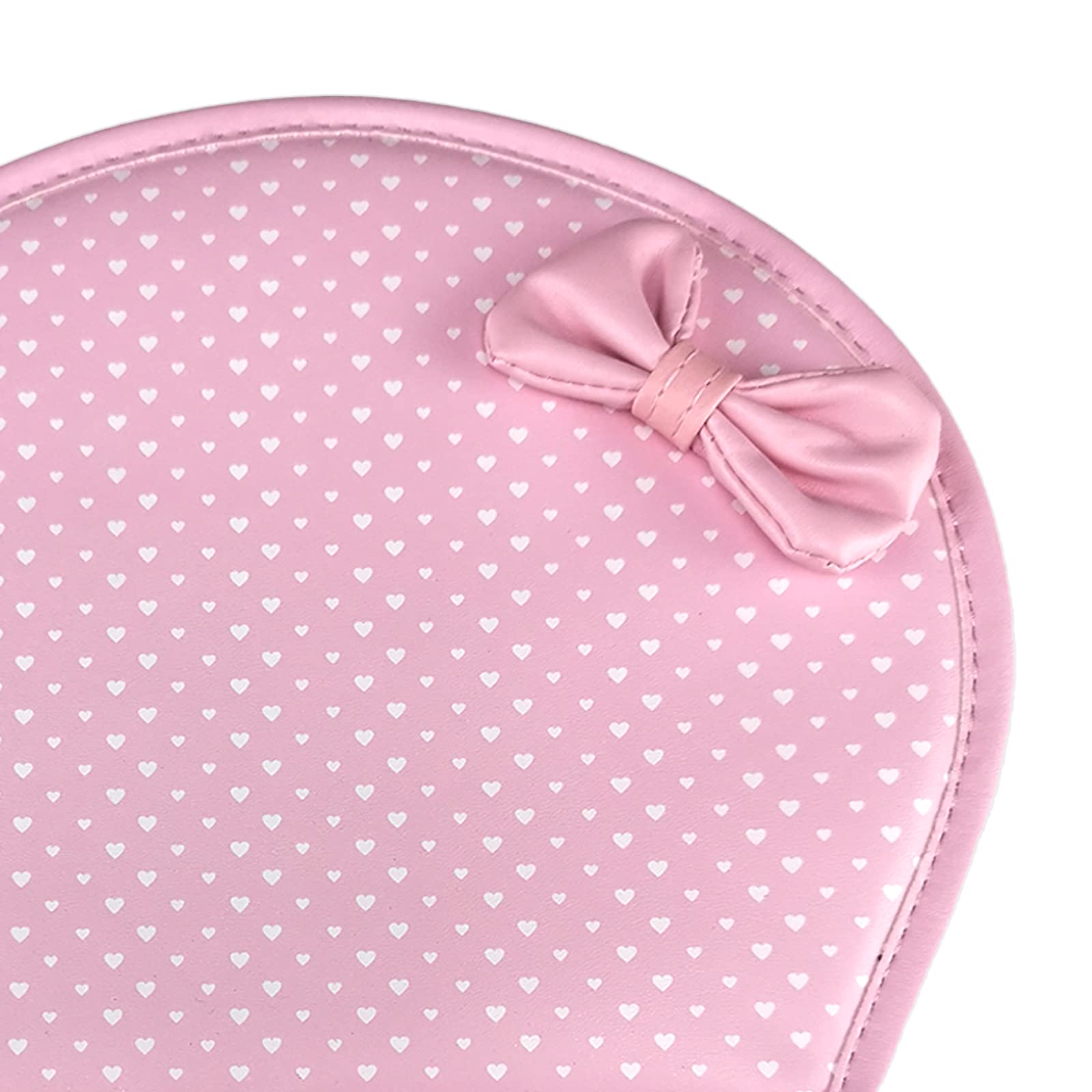 Ergonomic Mouse Pad with Wrist Rest - PU Leather Comfort Cushion for Pain Relief, Computer & Office Use - Pink (Perfect for Long Hours of Typing & Gaming)