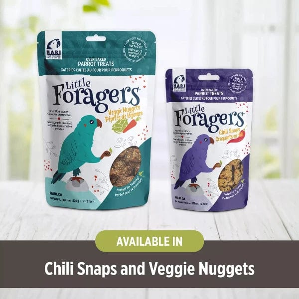 Hari Little Foragers Parrot Treats - Veggie Nuggets Bird Food for Cockatiels, Conures & Parakeets | Healthy Snack for Training, Foraging & Bonding with Your Pet Bird