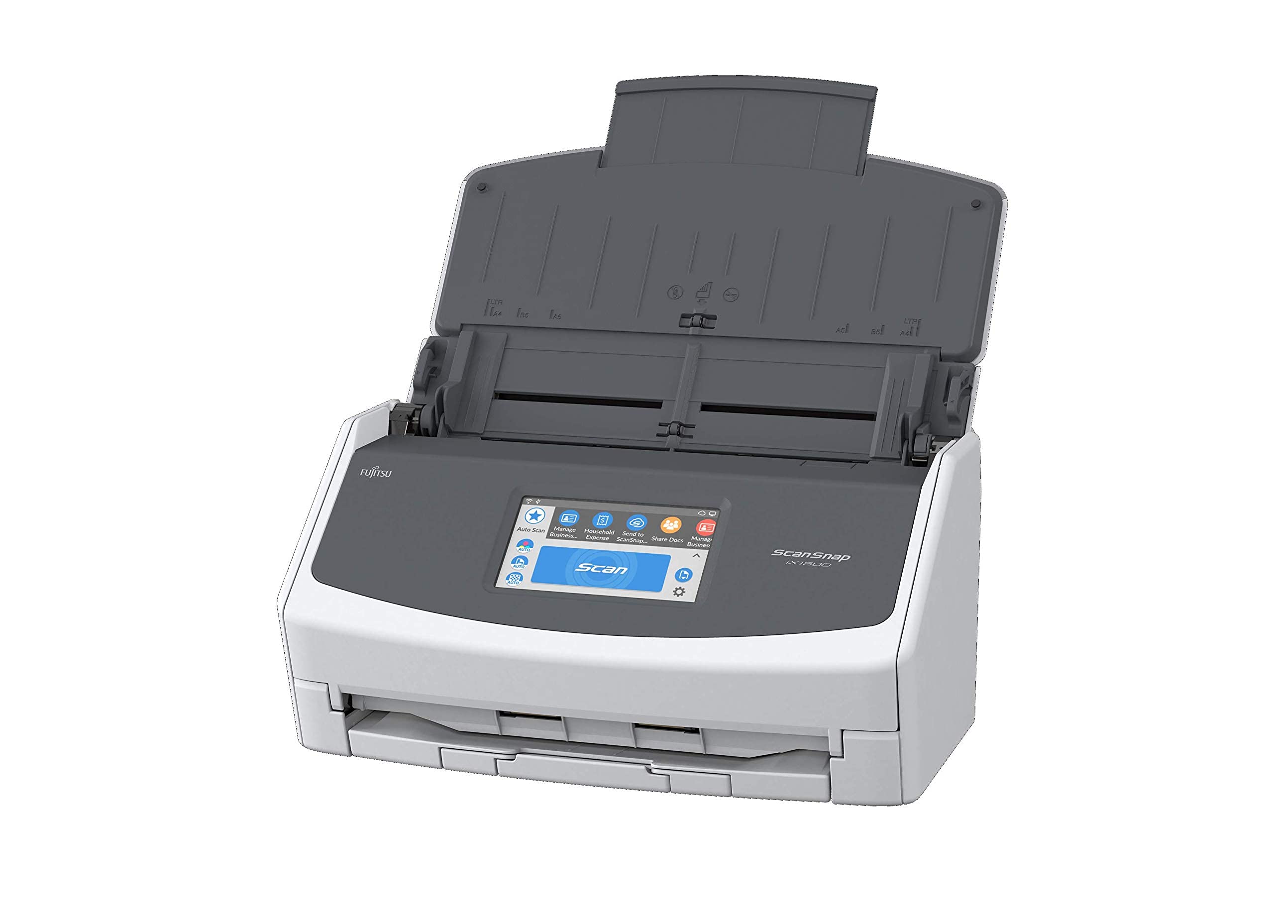 Fujitsu ScanSnap iX1500 Deluxe Document Scanner with Adobe Acrobat DC Pro for Mac & PC - White (Renewed) - Perfect for Home Office, Small Business & Paperless Workflow