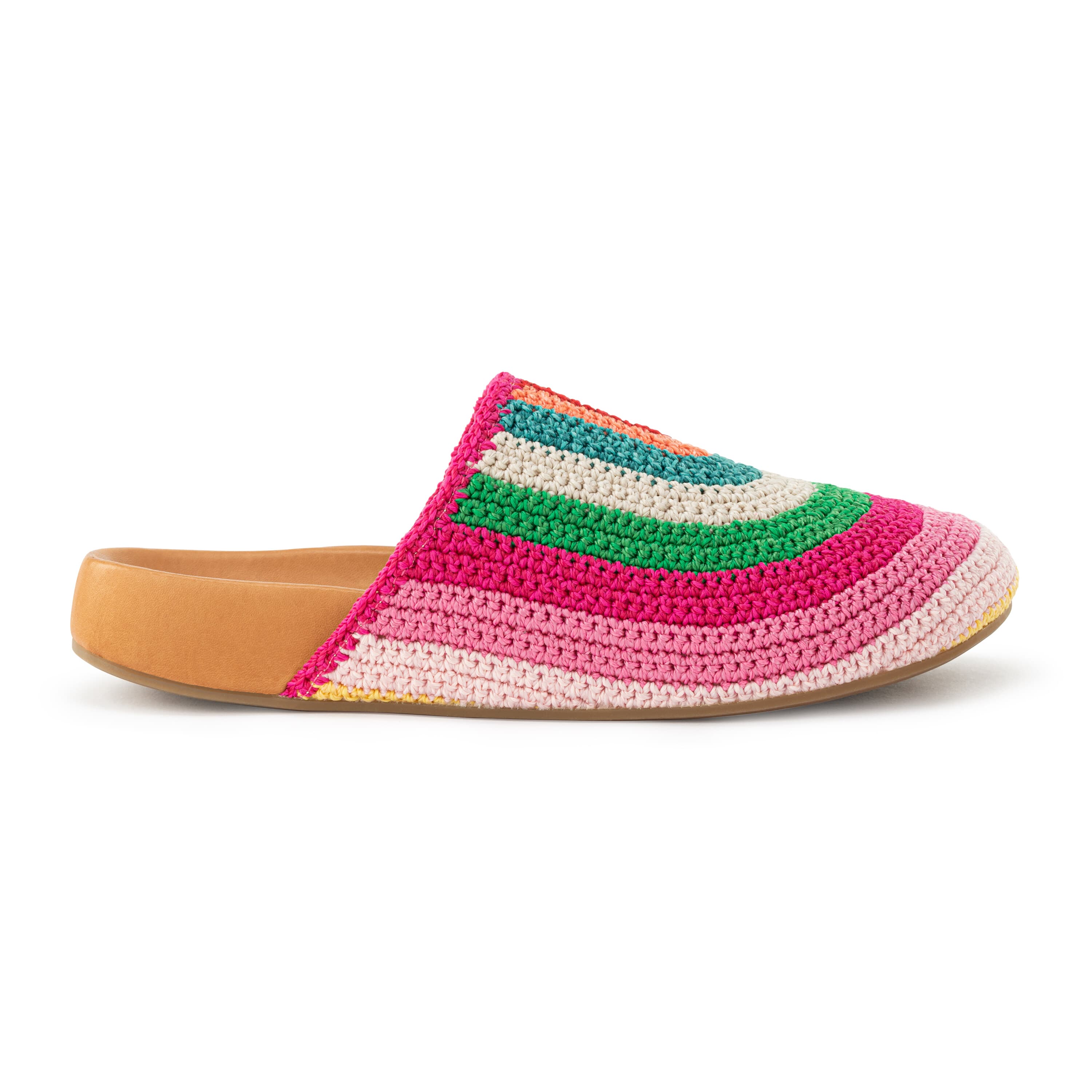 Bolinas Clog Hand Crochet Beach Stripe Sandals - Comfortable Summer Shoes for Women, Perfect for Beach, Pool, and Casual Outings