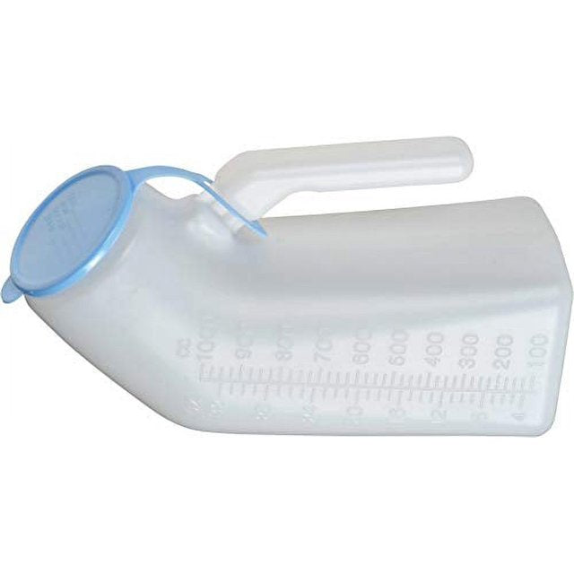 Portable Male Urinal for Travel & Bedridden Patients - Disposable & Reusable Urine Bottle for Men - Ideal for Hospitals, Camping, and Road Trips