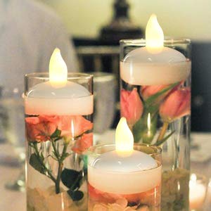 Flameless Floating LED Tea Lights - 12 Pack Waterproof LED Candles for Weddings, Parties, Spa, Home Decor (Warm White) | Indoor & Outdoor Use for Romantic Ambiance, Centerpieces & Relaxation