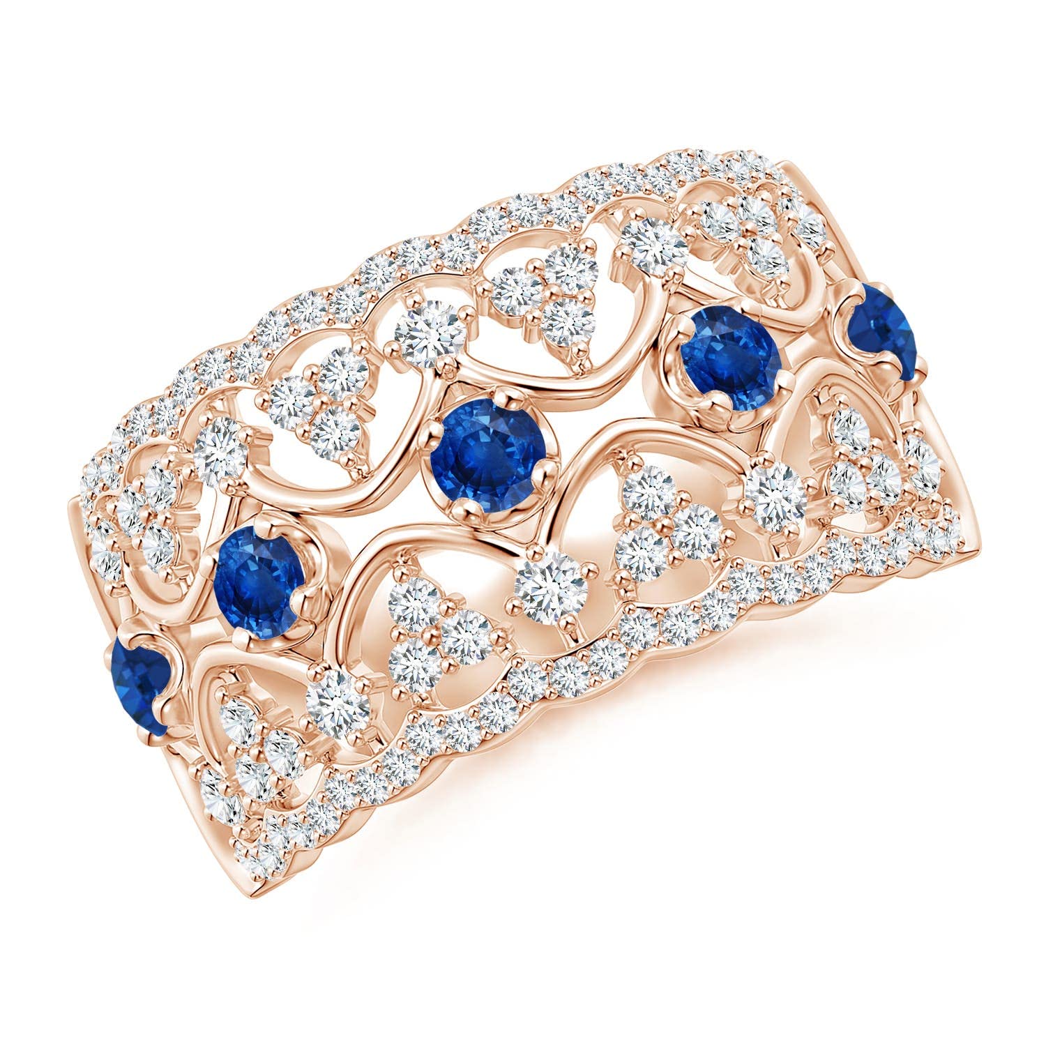 Angara Natural Blue Sapphire Classic Ring for Women & Girls in 14K Solid Gold | September Birthstone Jewelry Gift | Wedding, Engagement & Anniversary Ring | Perfect for Bridal, Promise Rings & Special Occasions