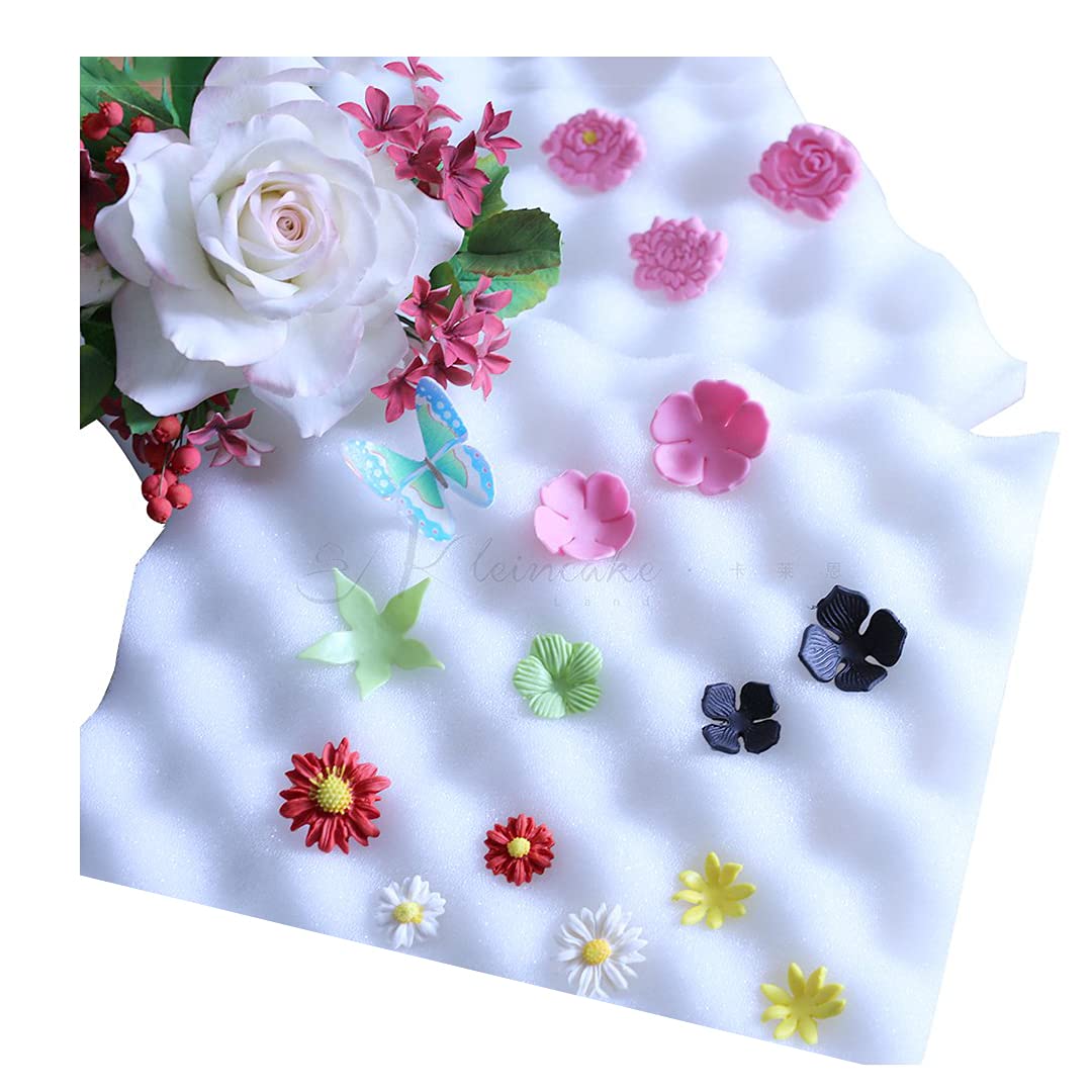 Premium Flower Foam Pad for Fondant Cake Decorating - Reusable Cooling Mat for Fondant Flowers, Buttercream & Sugar Art - Perfect for Bakers, Wedding Cakes & DIY Dessert Decorations