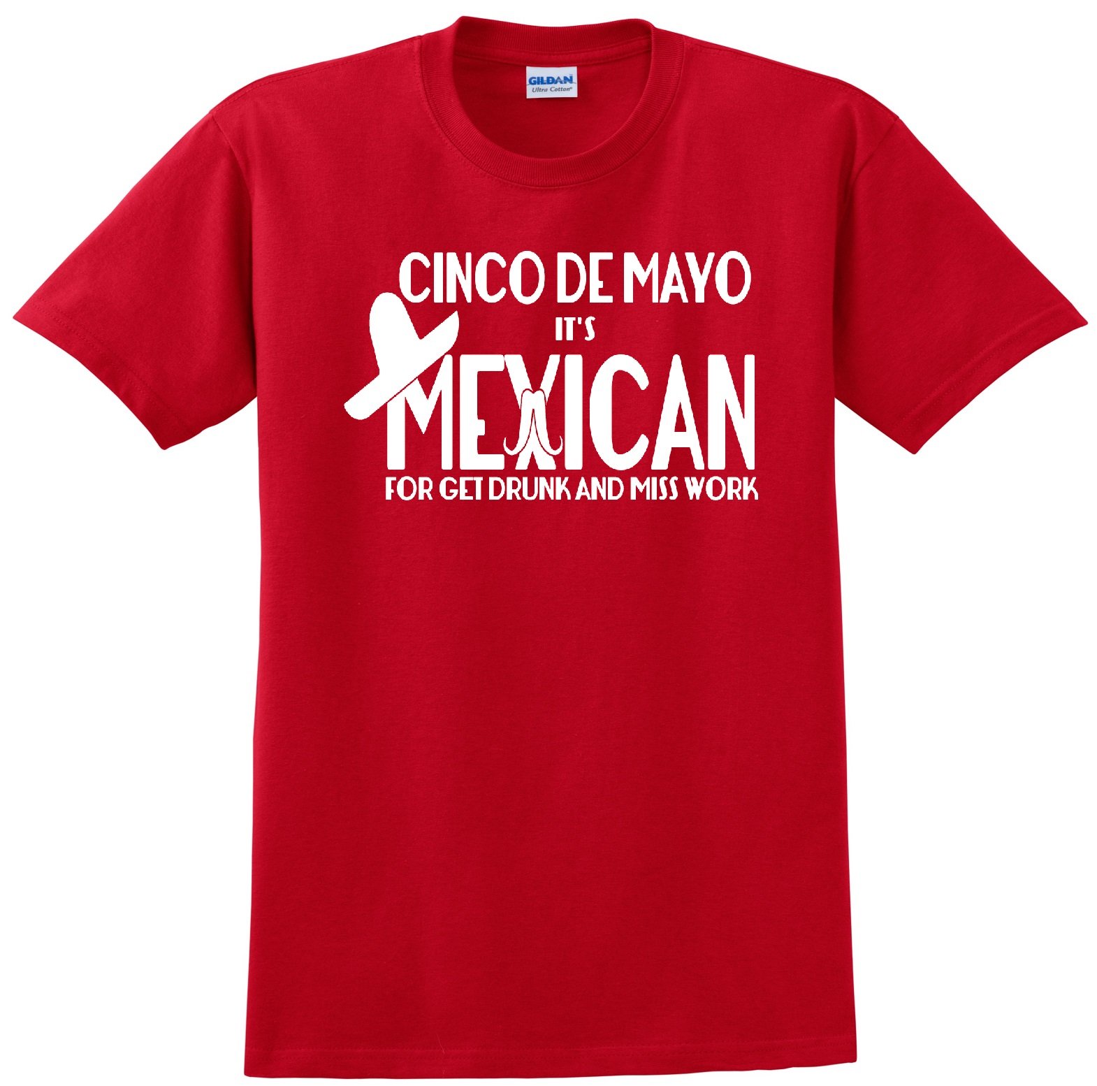 Best Cinco de Mayo Red T-Shirt for Men & Women - Comfortable Cotton Celebration Tee - Perfect for Mexican Fiesta, Parties & Festivals