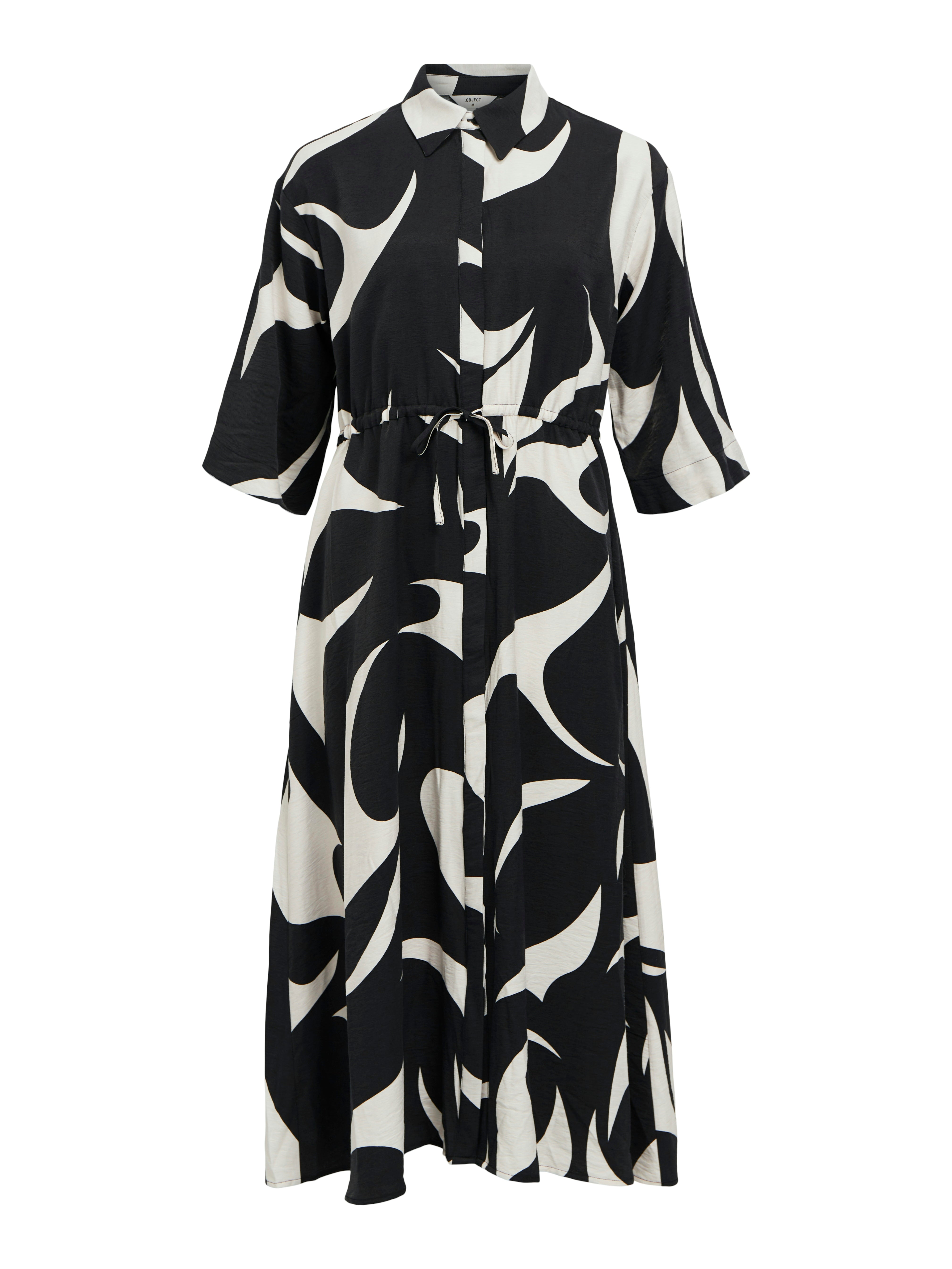 Stylish Demi Shirt Dress in Black - Women's Casual & Office Wear - Perfect for Work, Dates & Everyday Outfits