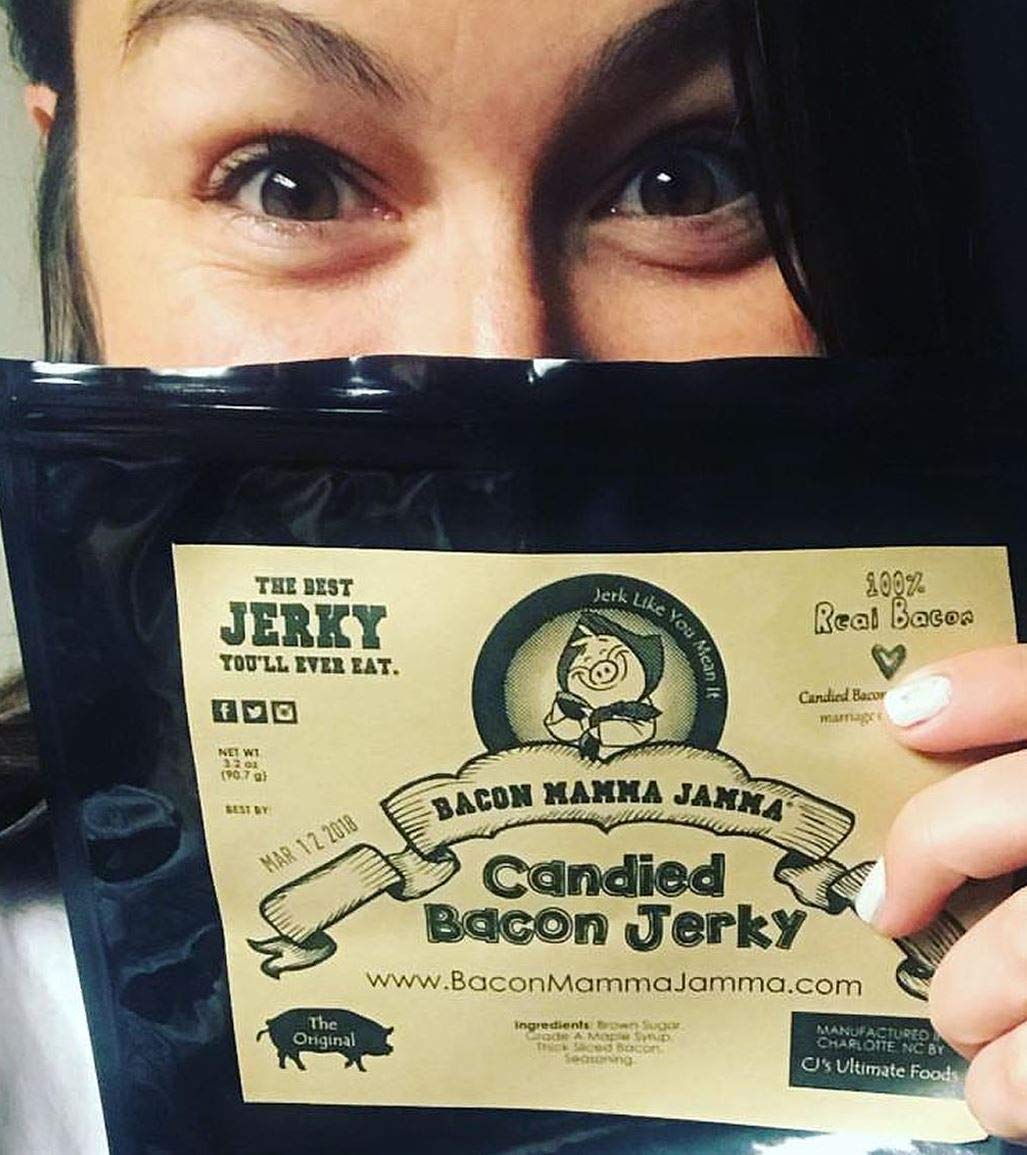 Brown Sugar Candied Bacon Jerky - 10 Pack Bulk Snacks for Hiking, Camping & Road Trips | Sweet & Smoky Protein Snack