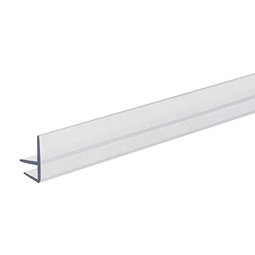 Clear Plastic Glass Shelf Retainer Front Lip for 3/16